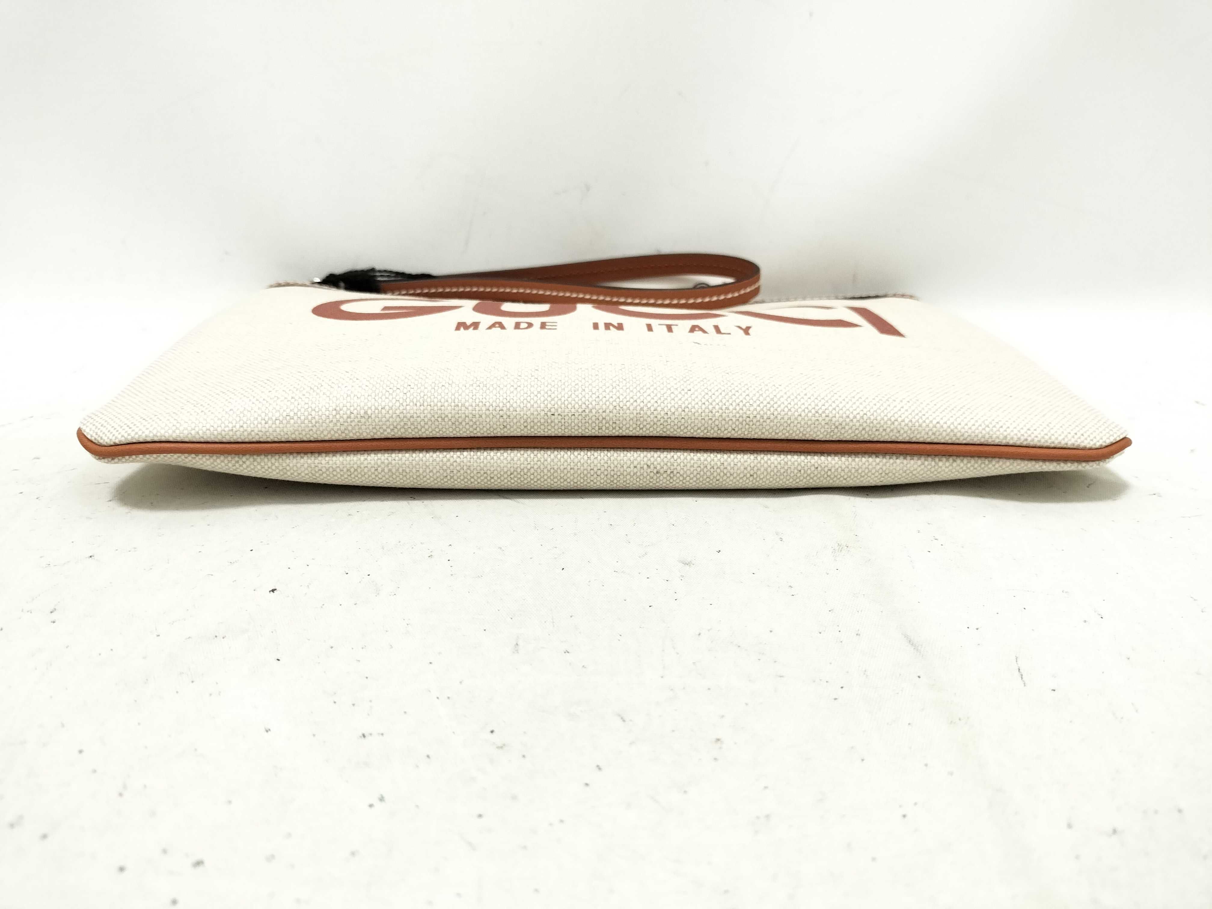 Unused Printed Logo Clutch Bag — view 8