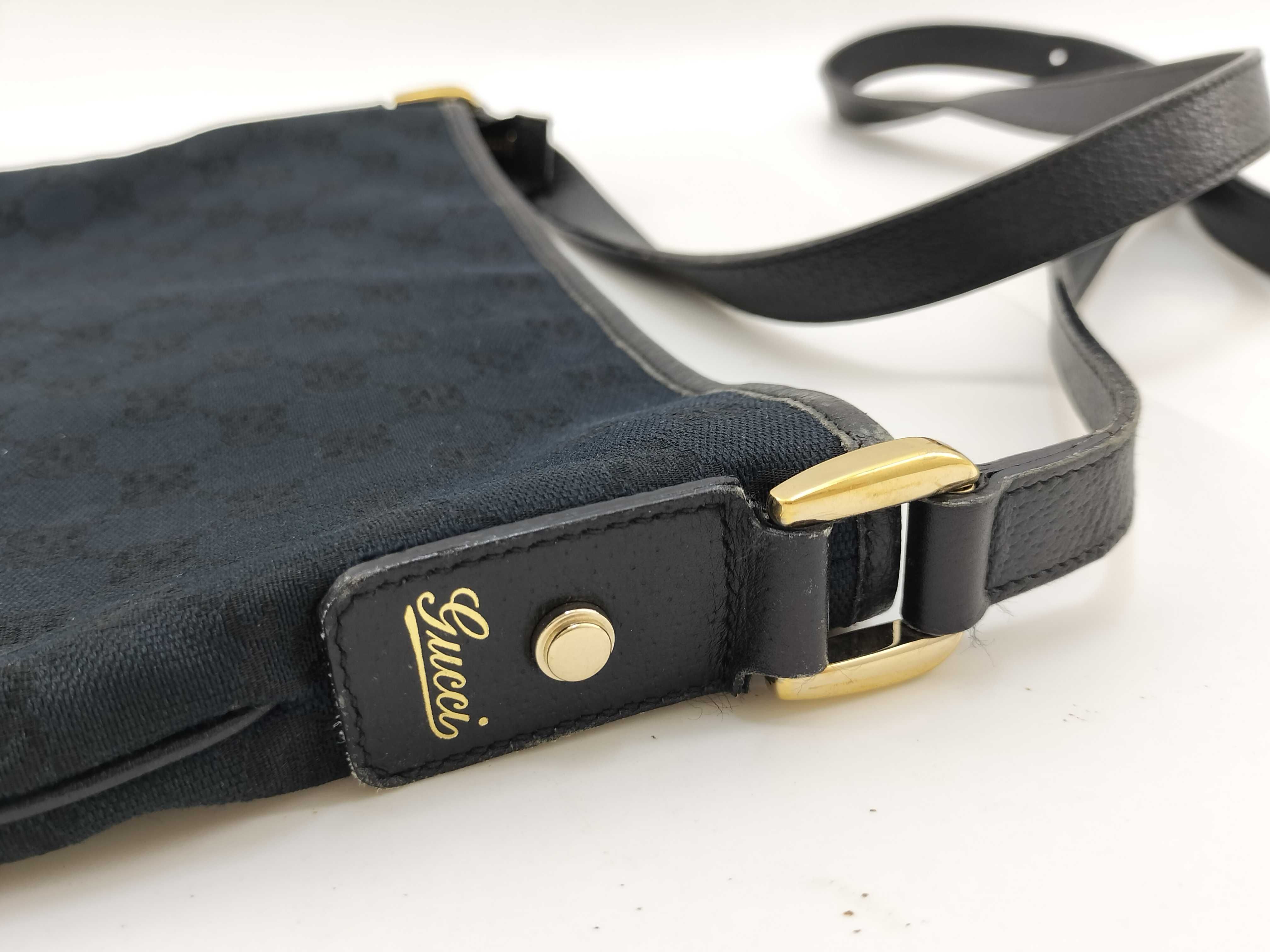 GG Canvas Shoulder Bag, Abbey Black GG Canvas 131326 Shoulder Bag — view 14