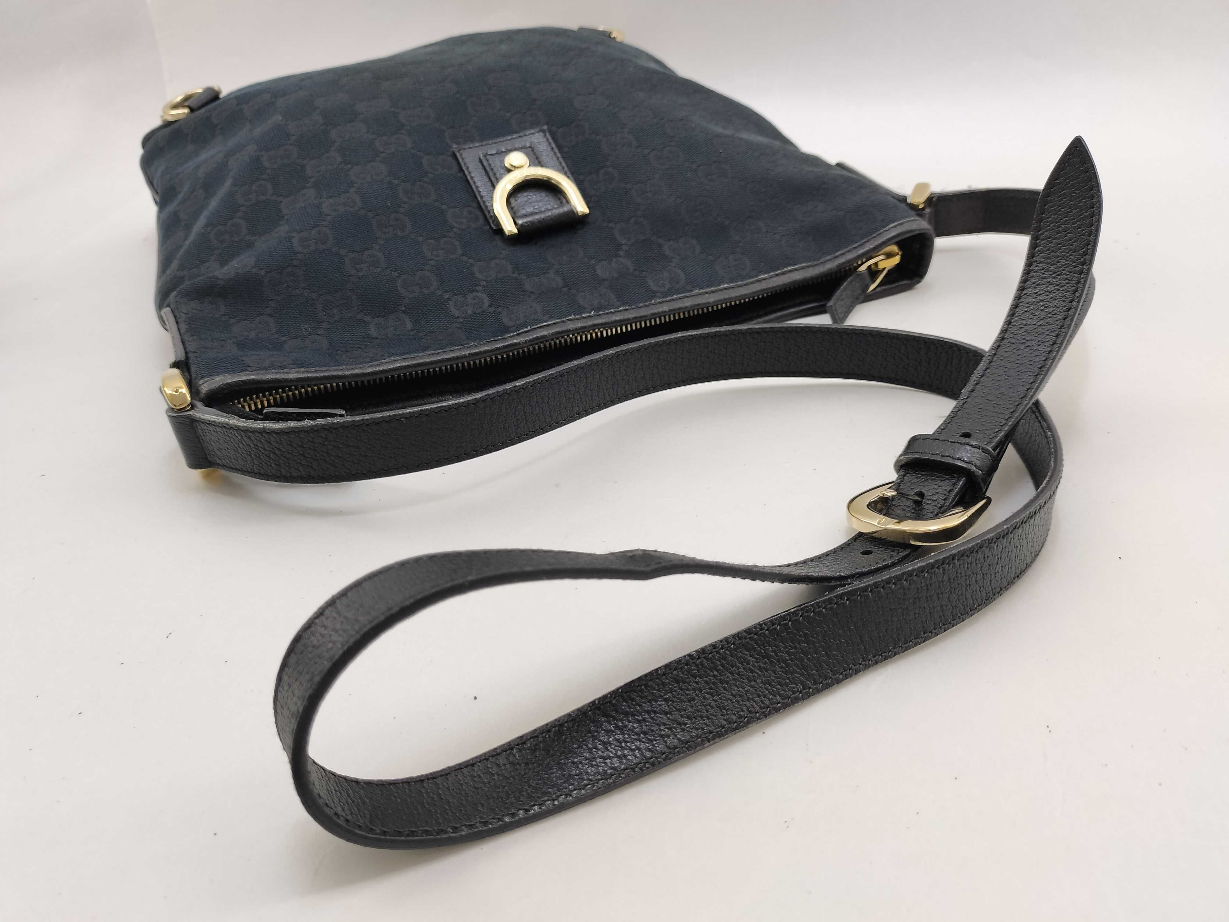 GG Canvas Shoulder Bag, Abbey Black GG Canvas 131326 Shoulder Bag — view 7