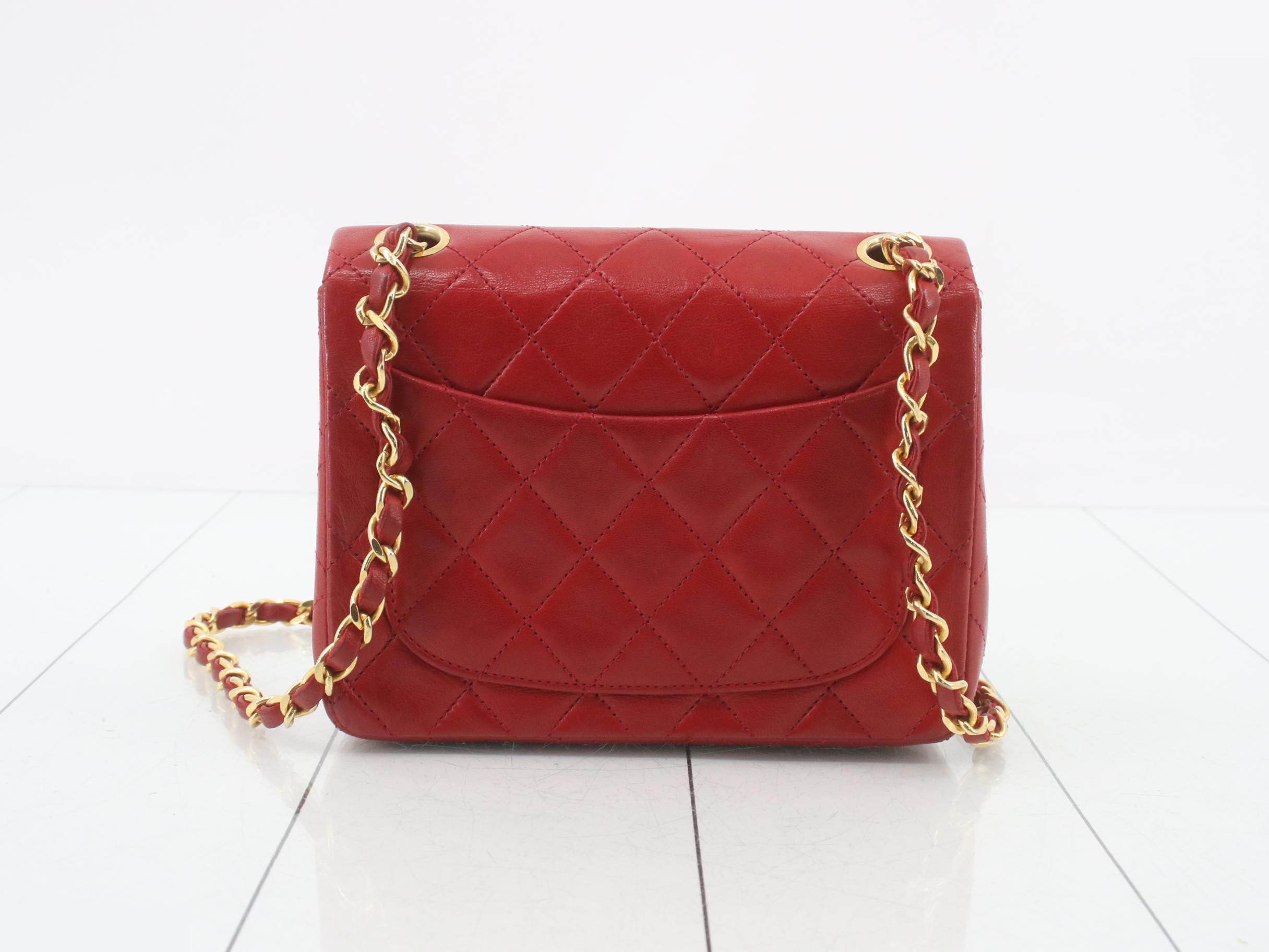 Mini Mat Lamb Chain Shoulder Bag (with sticker card) — view 2