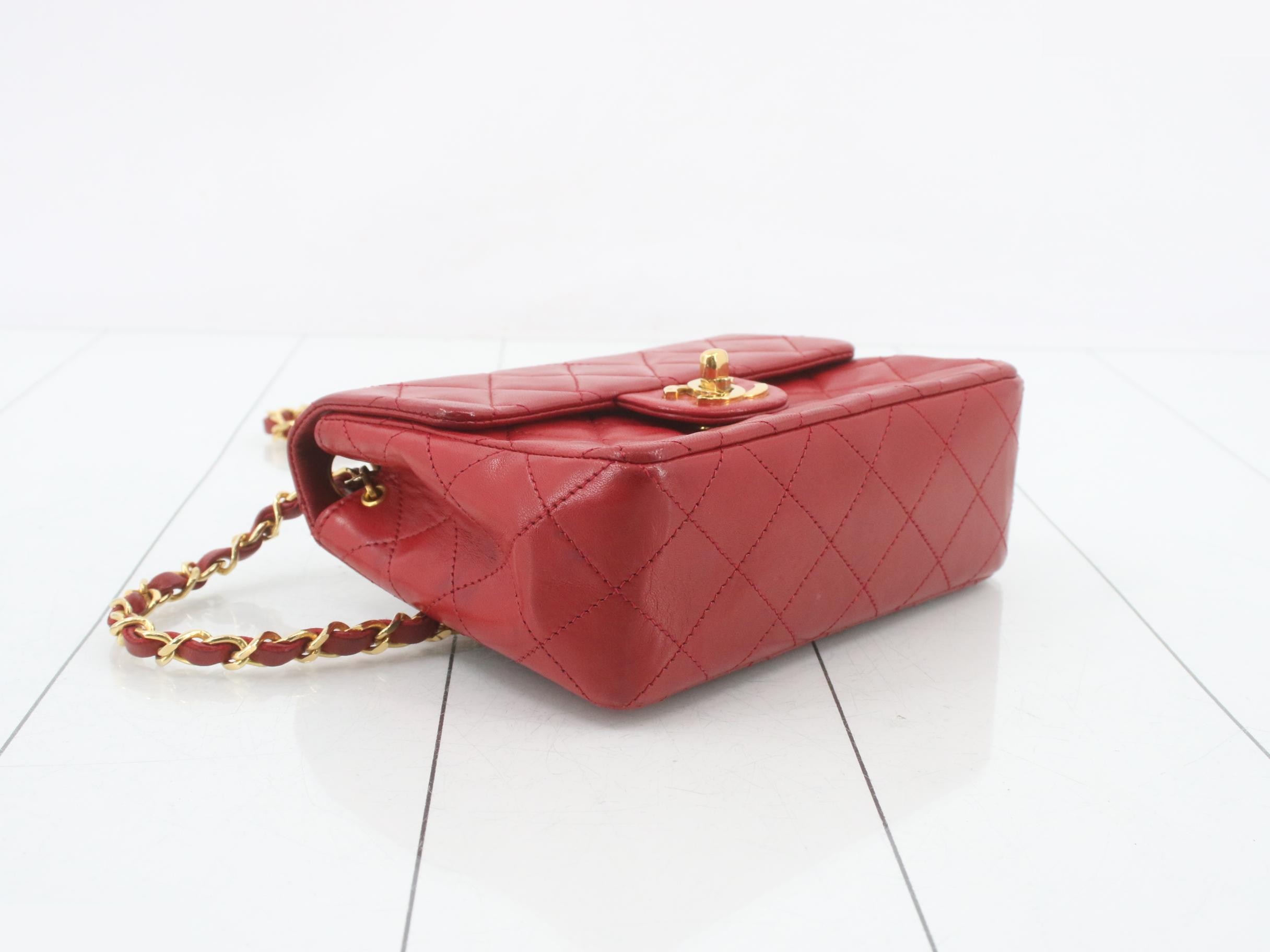 Mini Mat Lamb Chain Shoulder Bag (with sticker card) — view 5