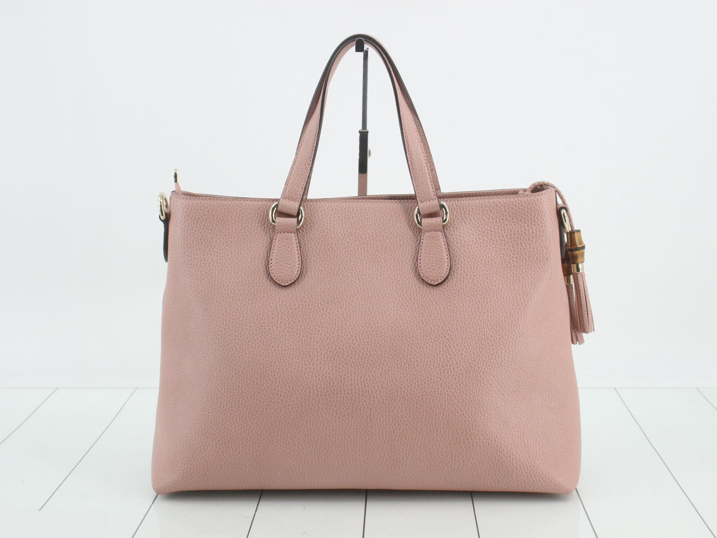 Bamboo Tassel Tote Bag PK Pink — view 2