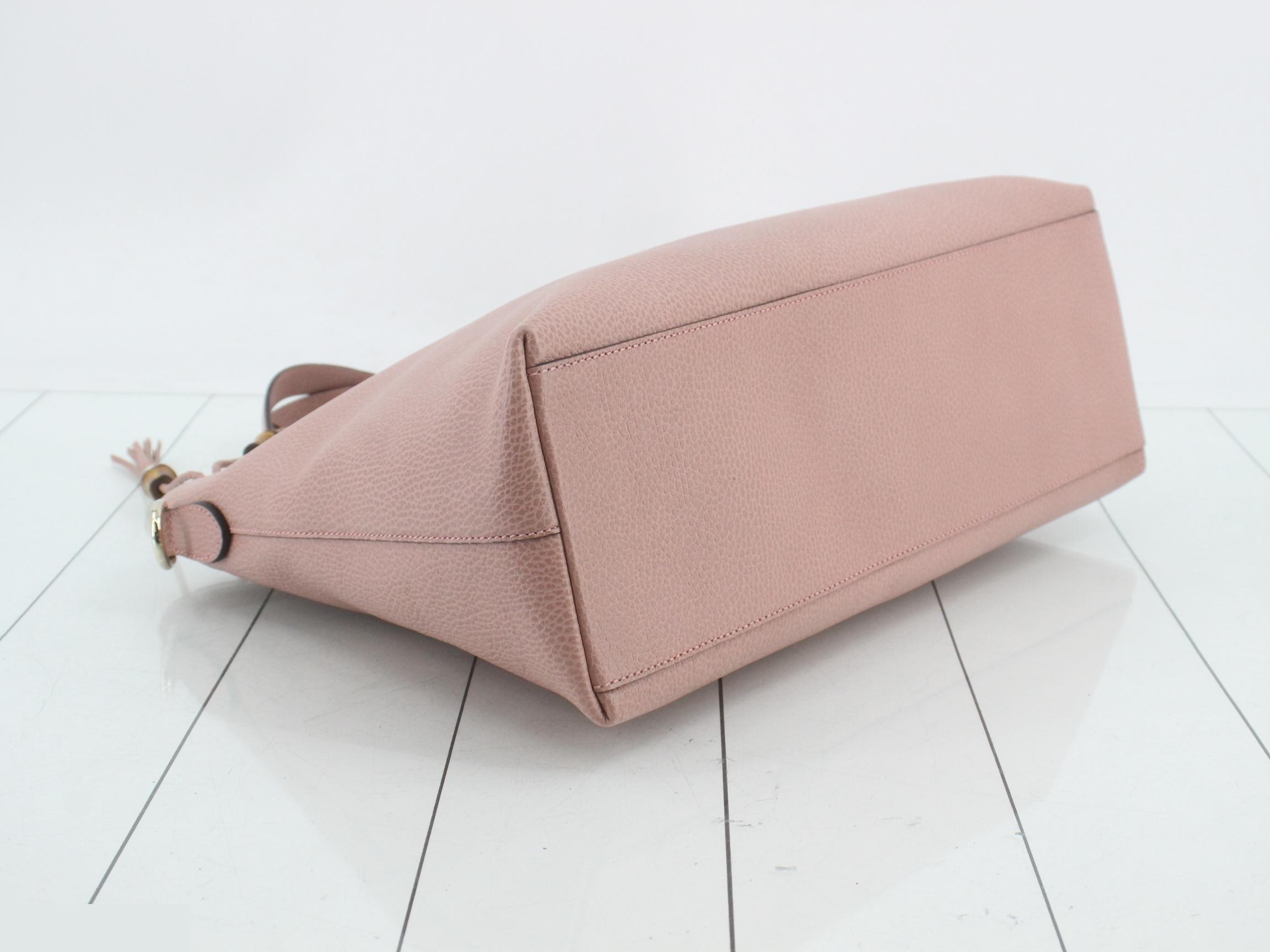 Bamboo Tassel Tote Bag PK Pink — view 5