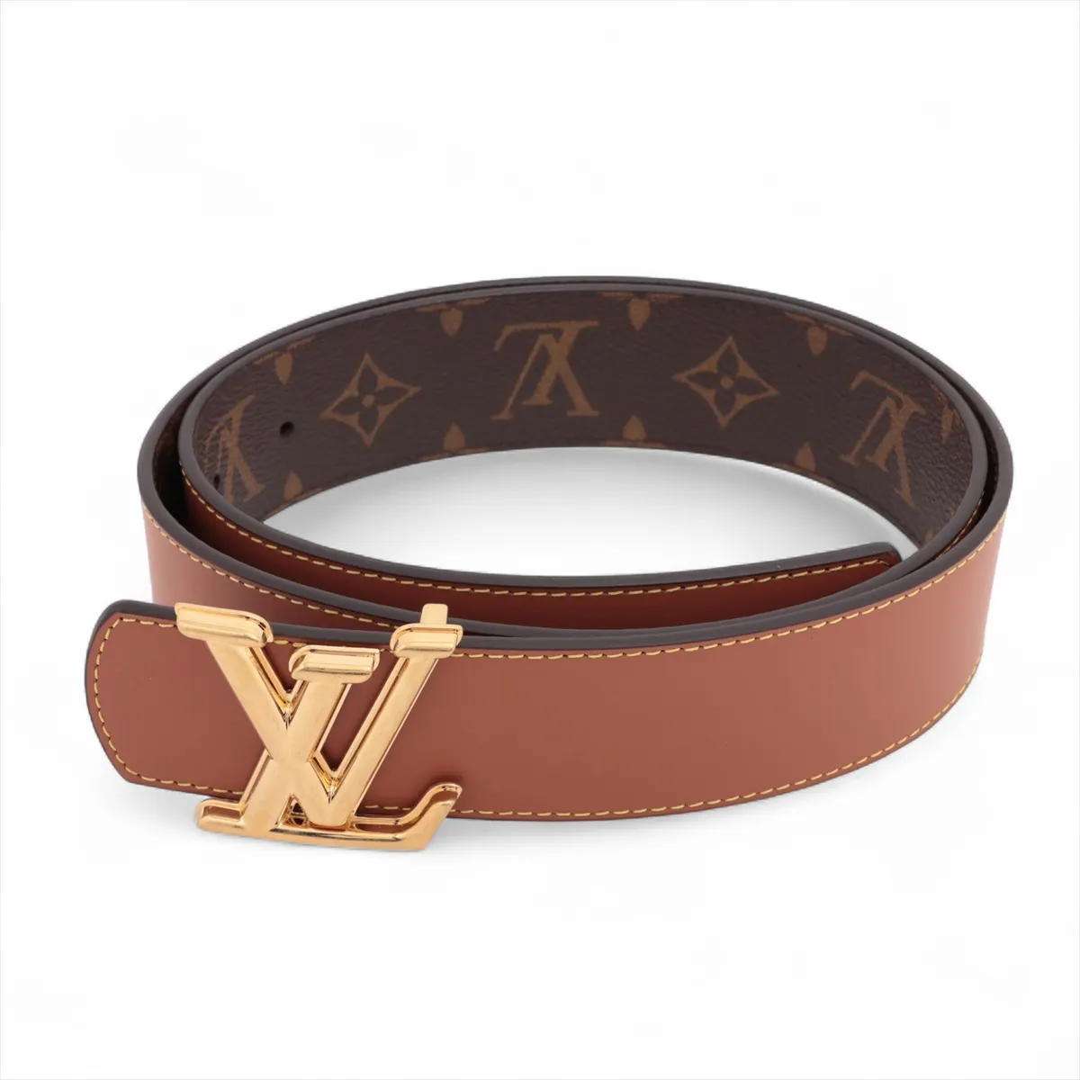 M8845 LV Dimension LN3244 Belt 85 PVC x Leather Brown