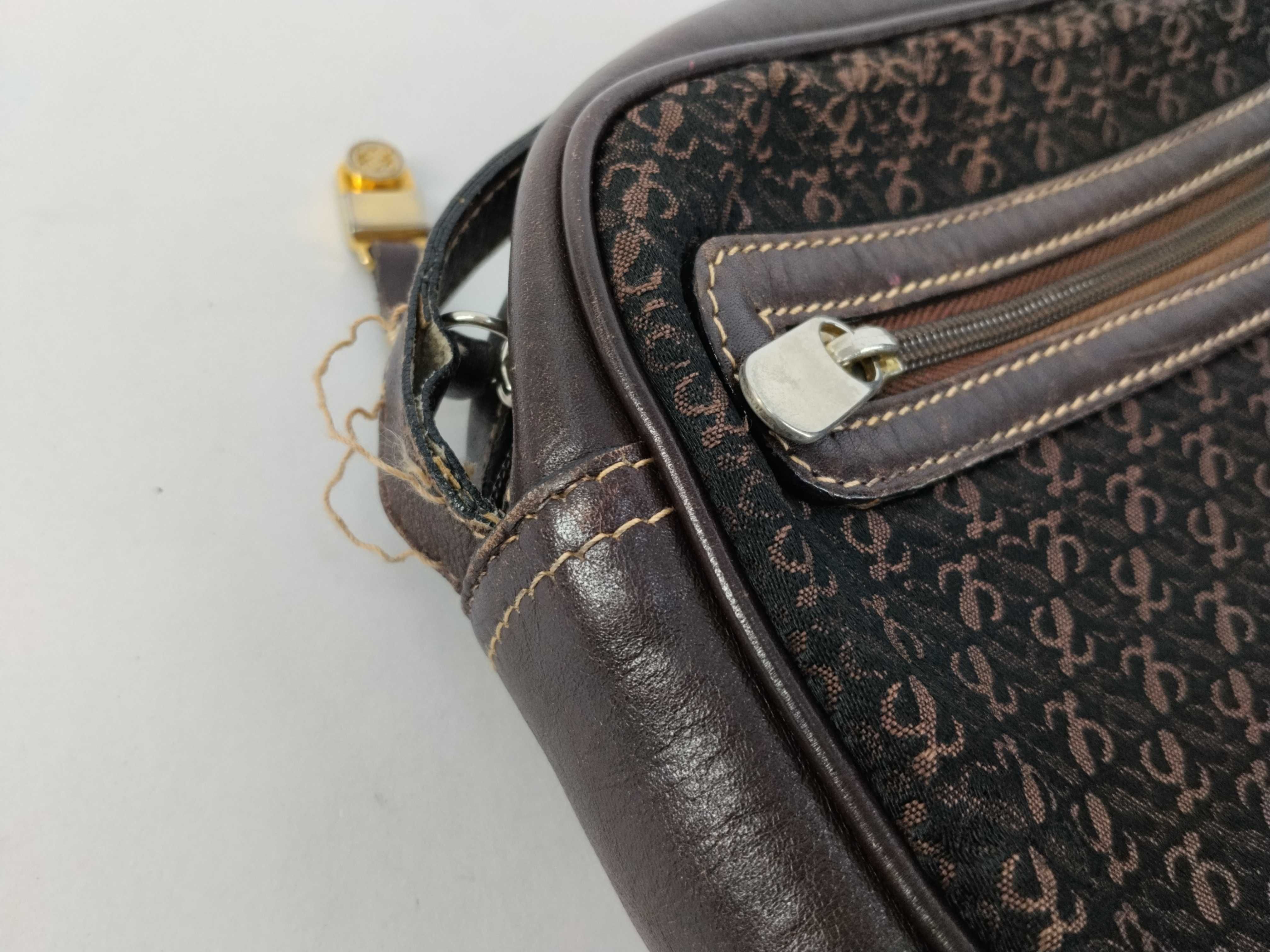 shoulder bag, Anagram pattern, black shoulder bag — view 9