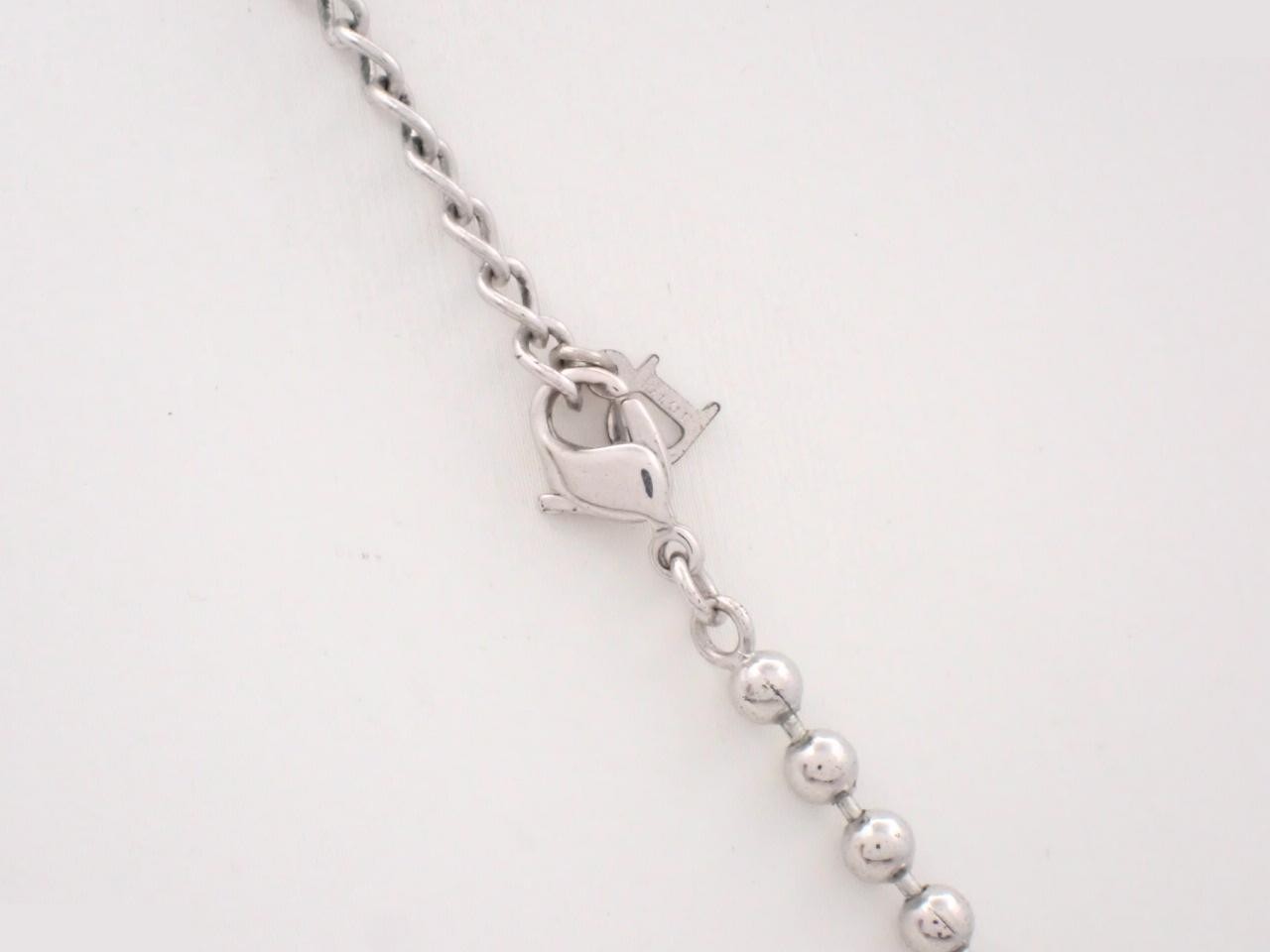 necklace, silver, chain approximately 48cm — view 2