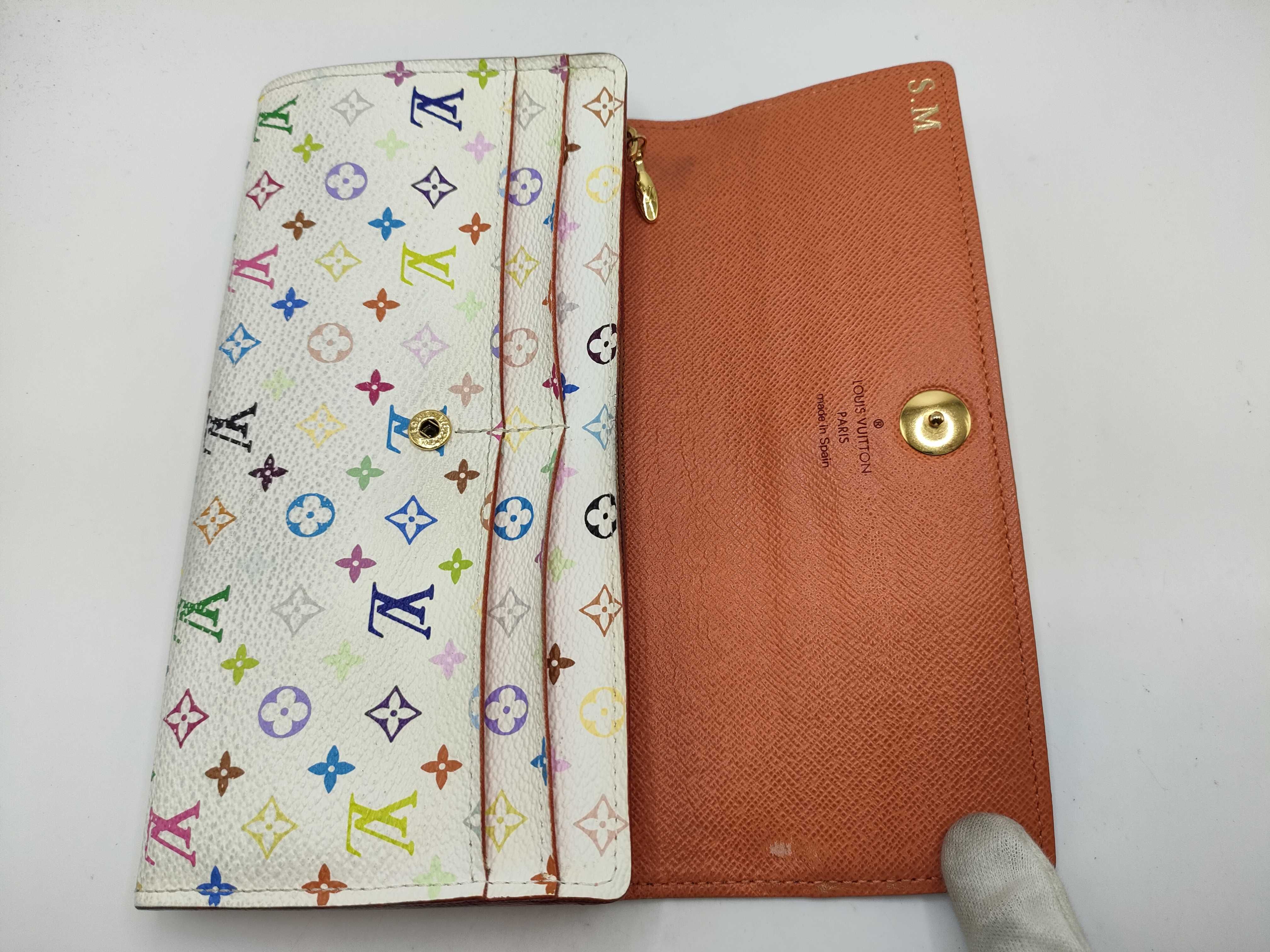 Monogram Multicolor Portefeuille Sarah Wallet with Initials — view 6