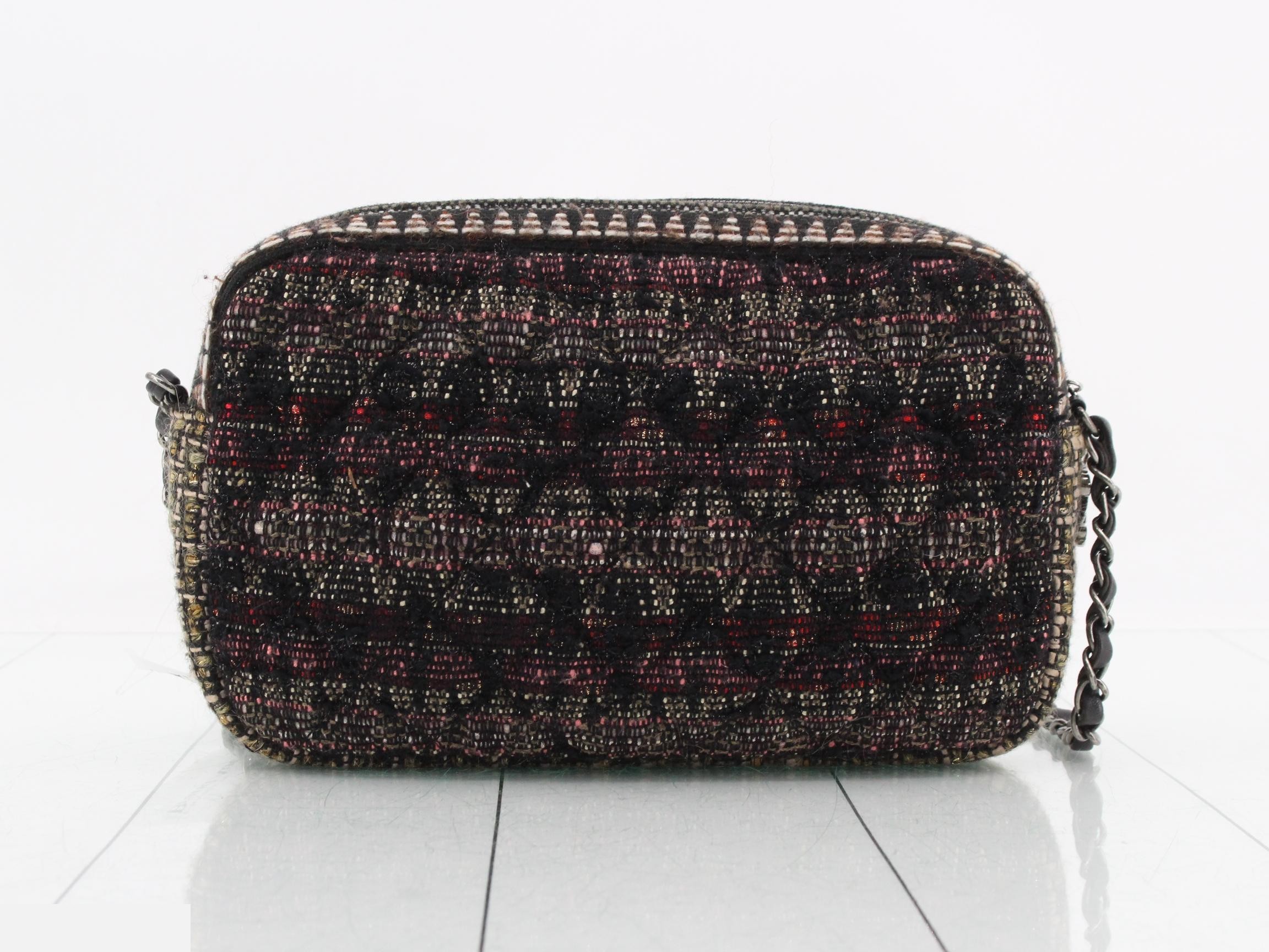 Dallas Matelassé Camera Bag with Fringe - Shoulder Bag — view 2