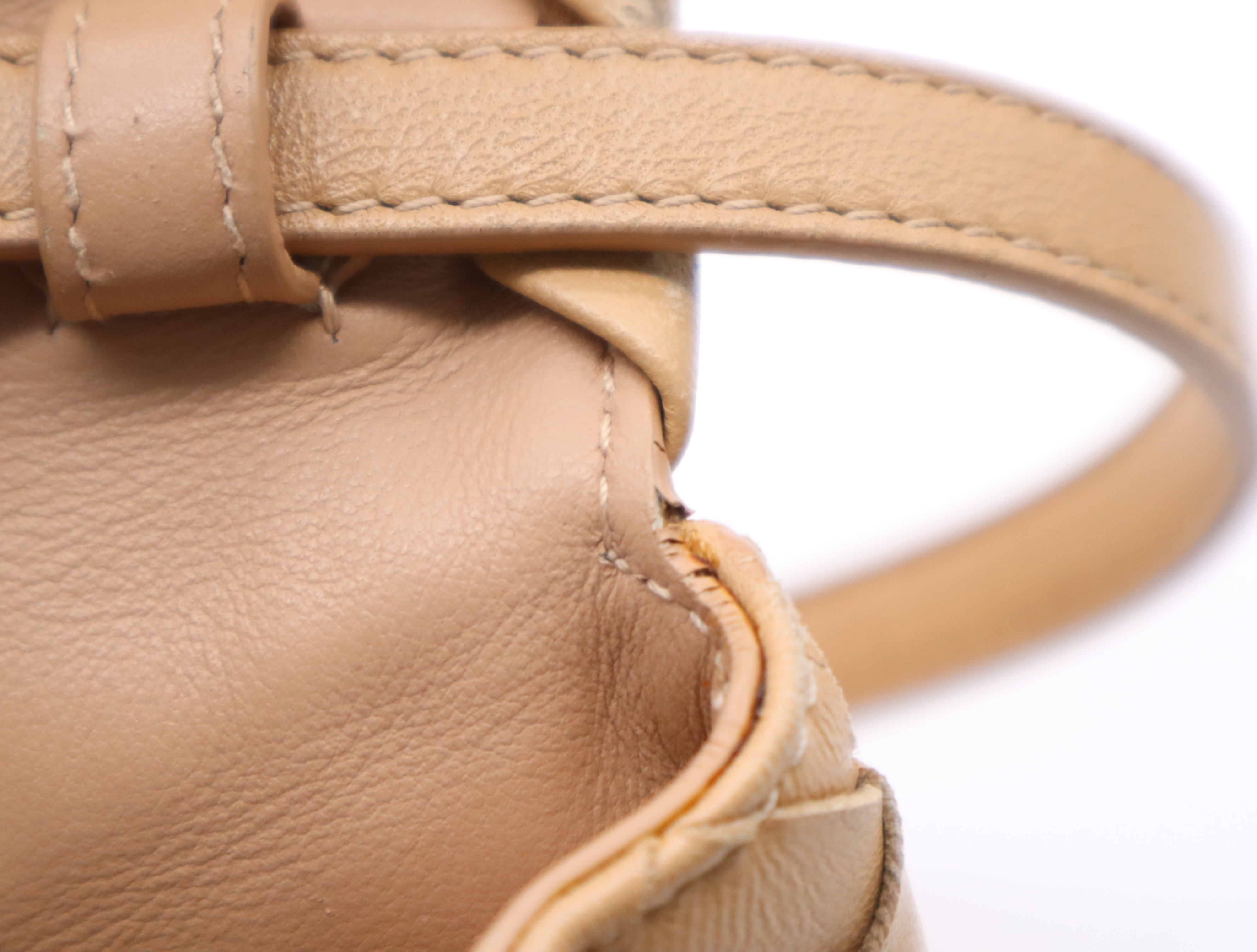 609412 Leather Intrecciato Shoulder Bag, Beige, with Dust Bag. — view 14