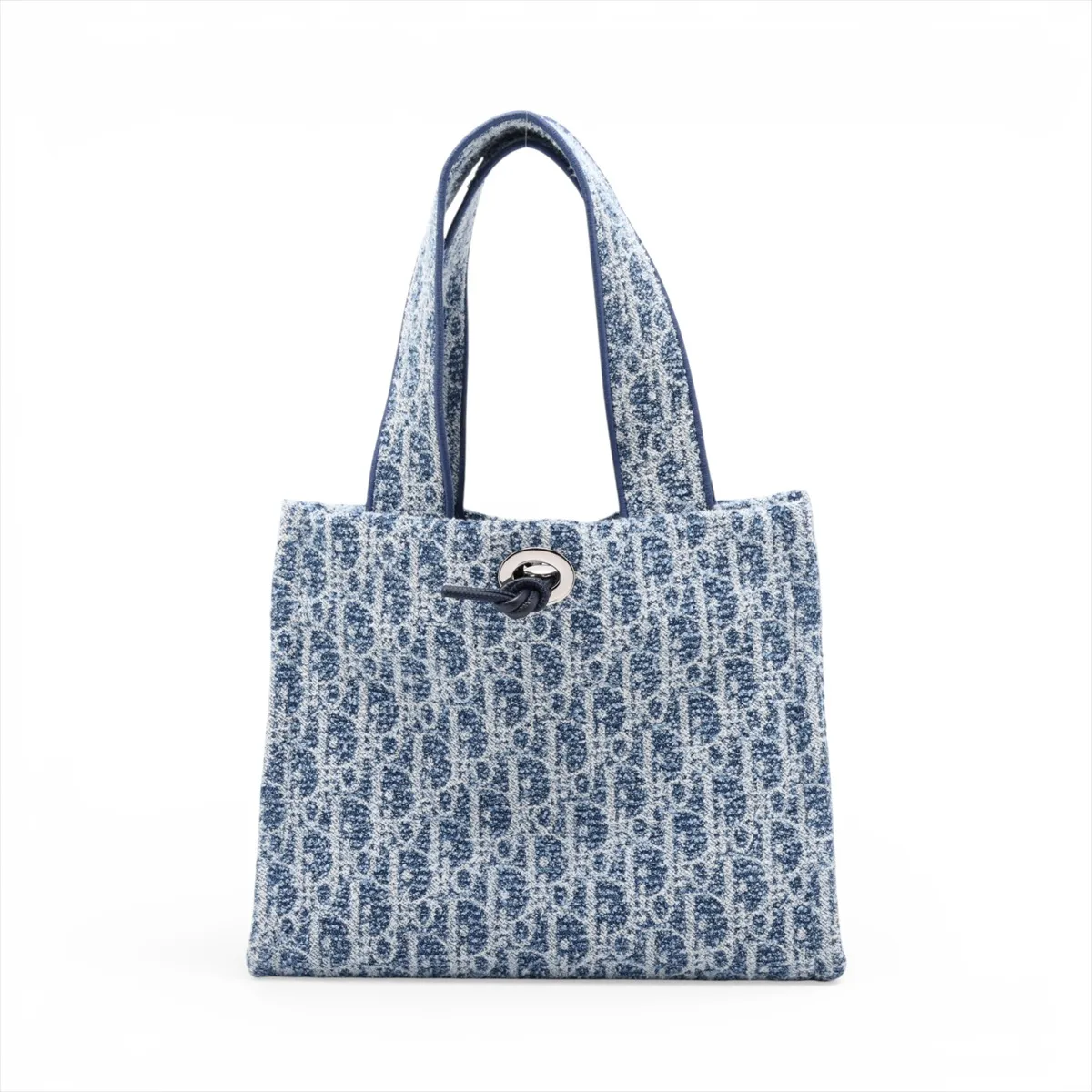 Dioliviera Sponge Black Tote Fabric Handbag Blue Lucky Star — view 2