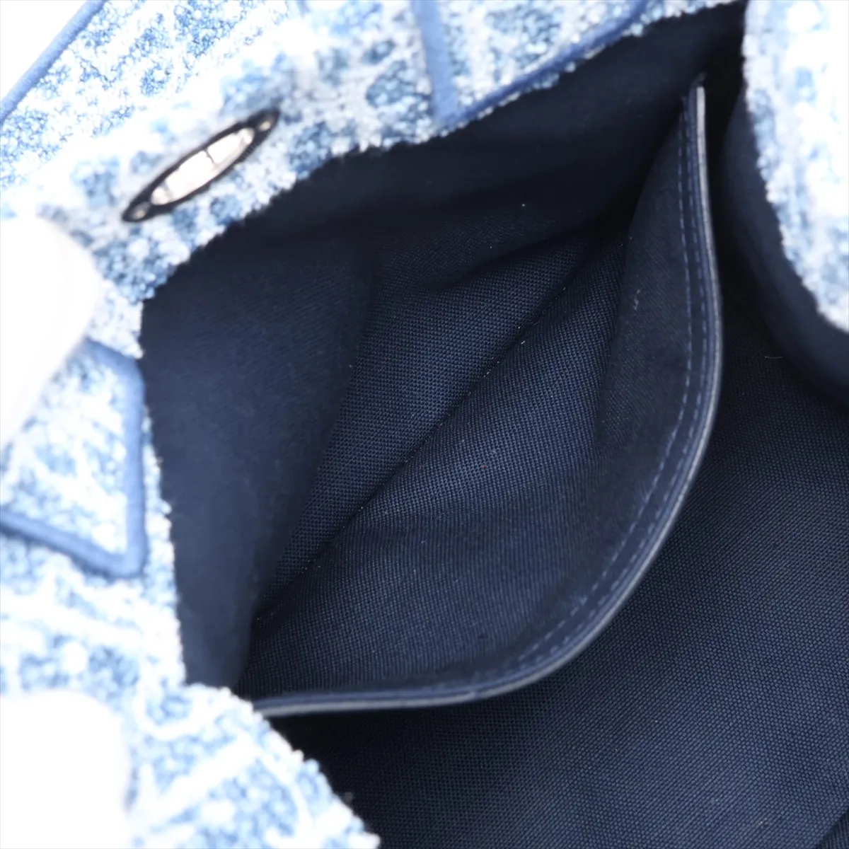 Dioliviera Sponge Black Tote Fabric Handbag Blue Lucky Star — view 8