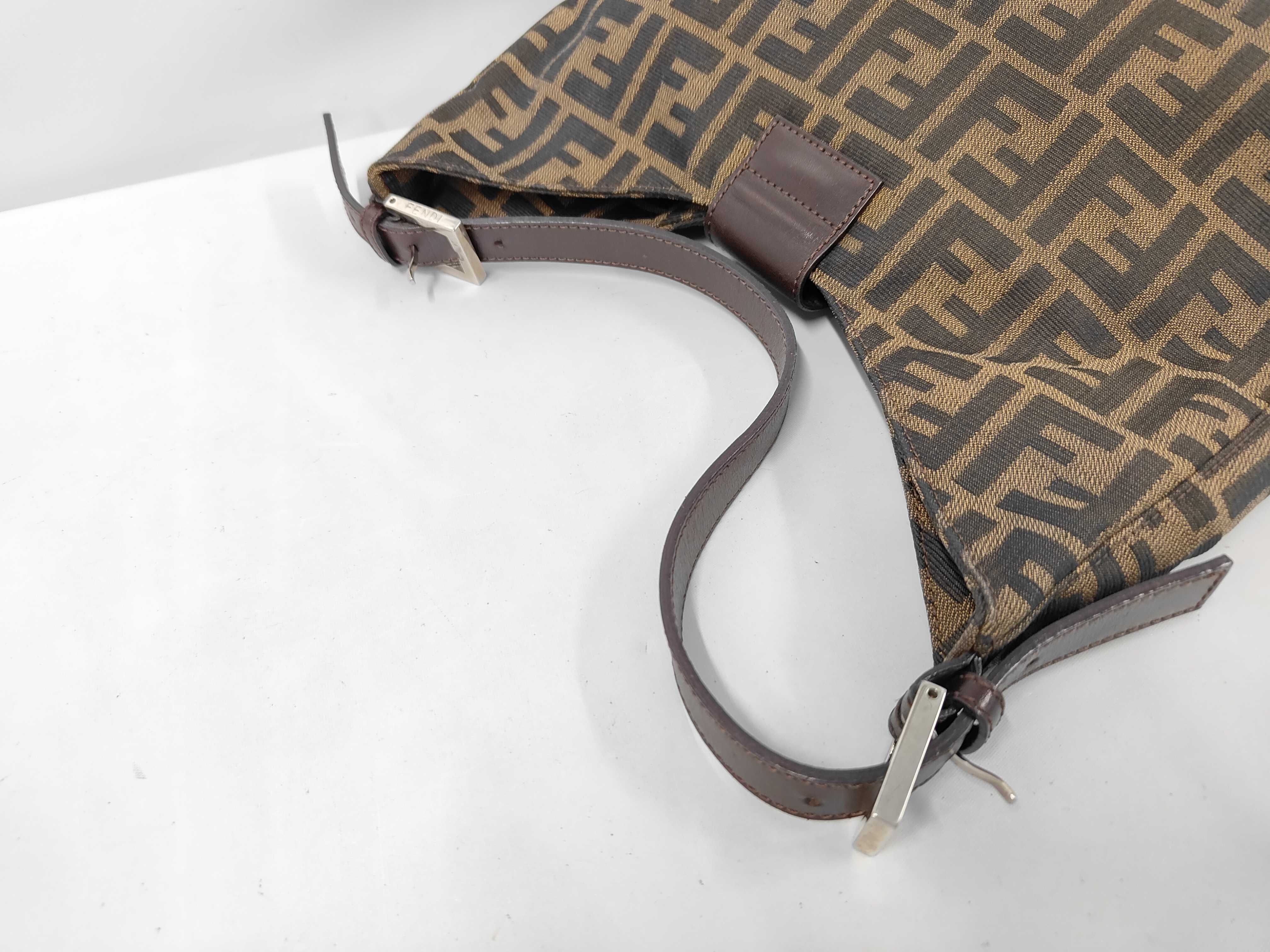 Mamma Bucket Shoulder Bag, FF pattern, Zucca pattern shoulder bag — view 5