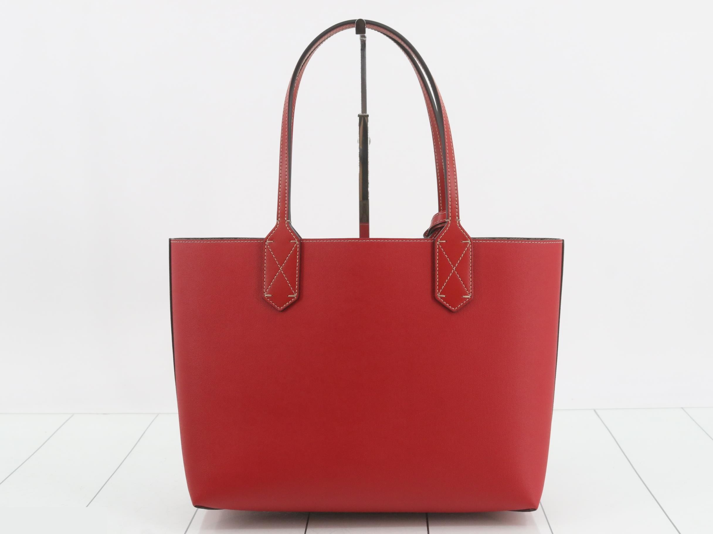 GG Supreme Reversible Tote Bag, PVC/Leather, Brown — view 2