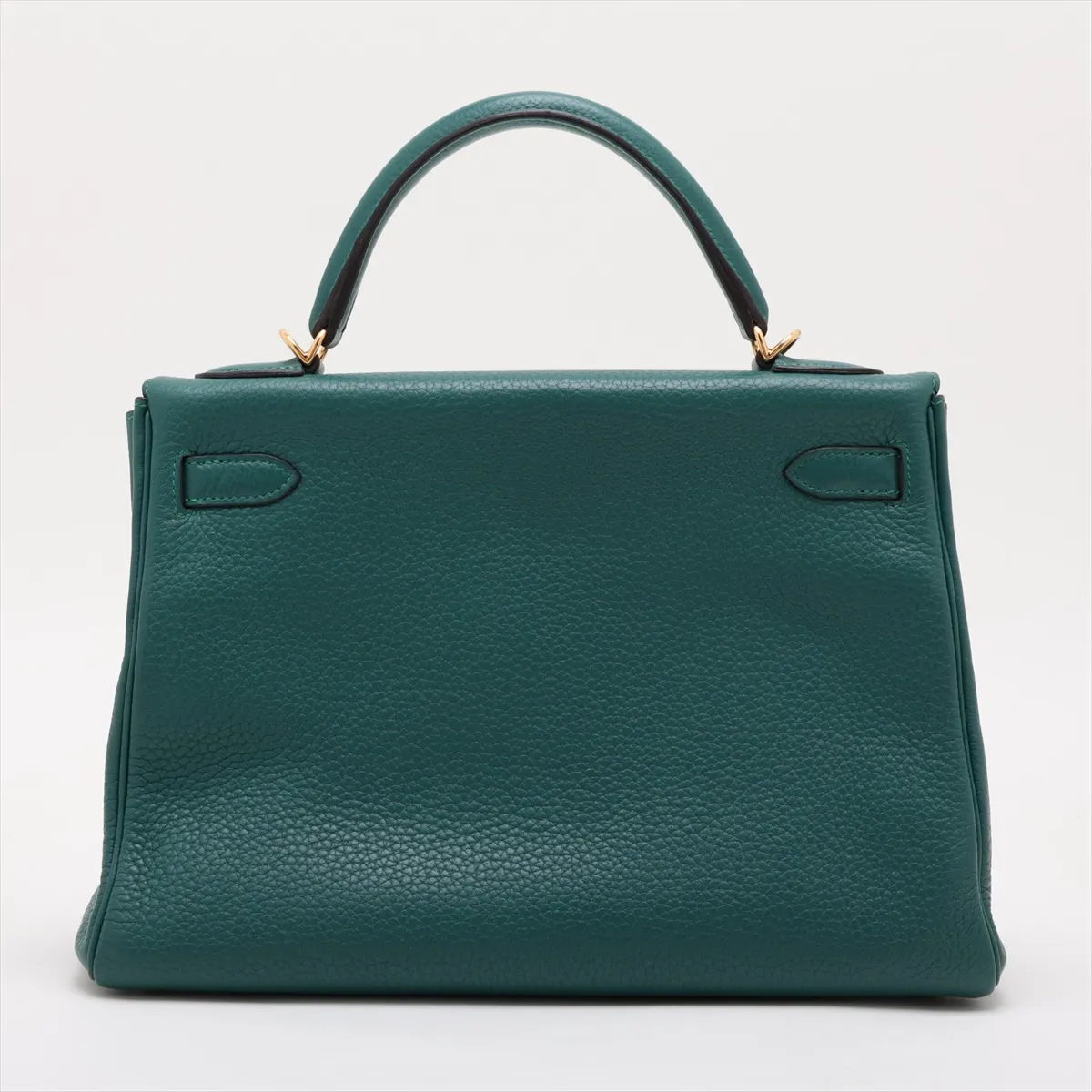 [Individually packaged] Hermes Kelly 32 Retournée Taurillon Clemence Malachite Silver Hardware R: 2014 — view 2