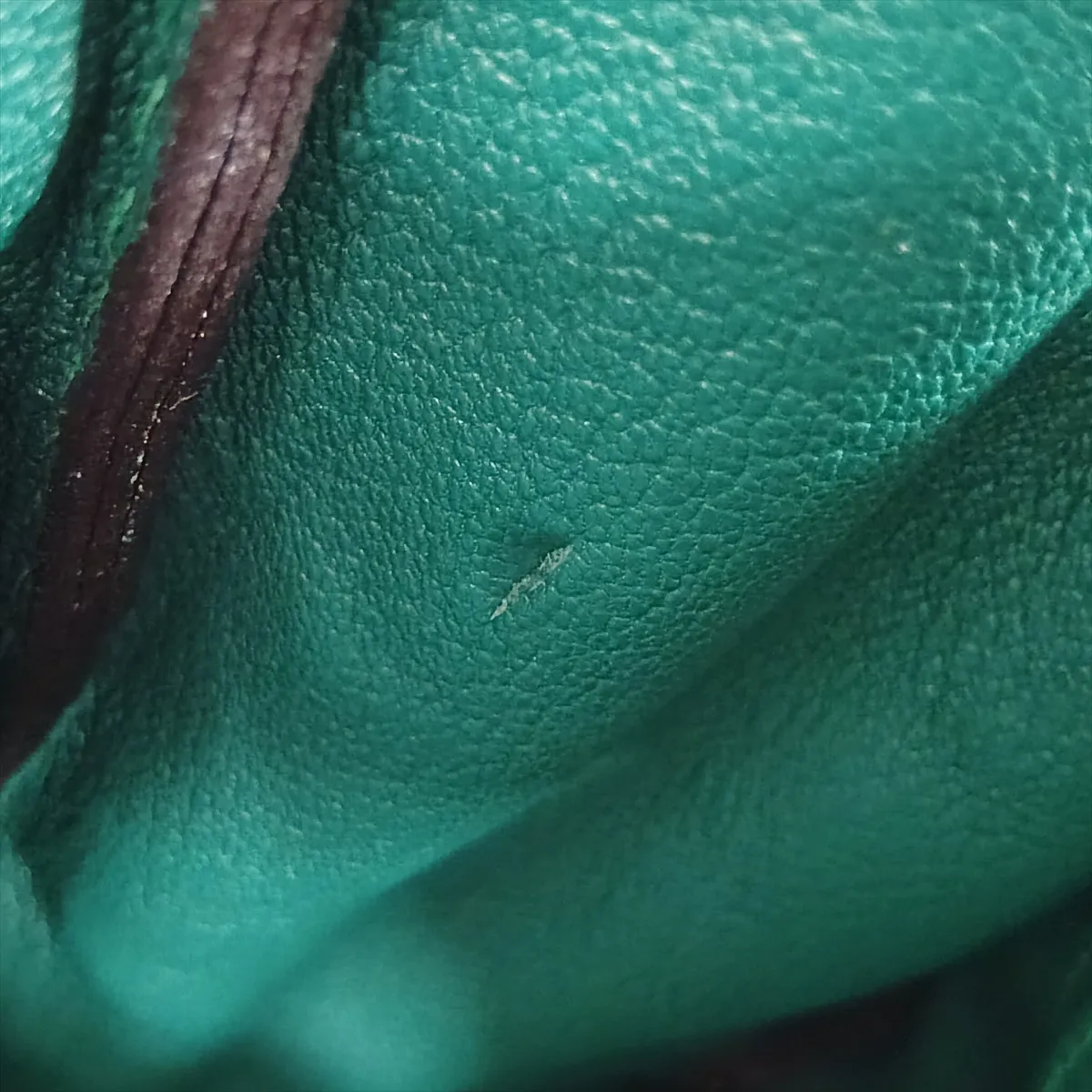 [Individually packaged] Hermes Kelly 32 Retournée Taurillon Clemence Malachite Silver Hardware R: 2014 — view 14