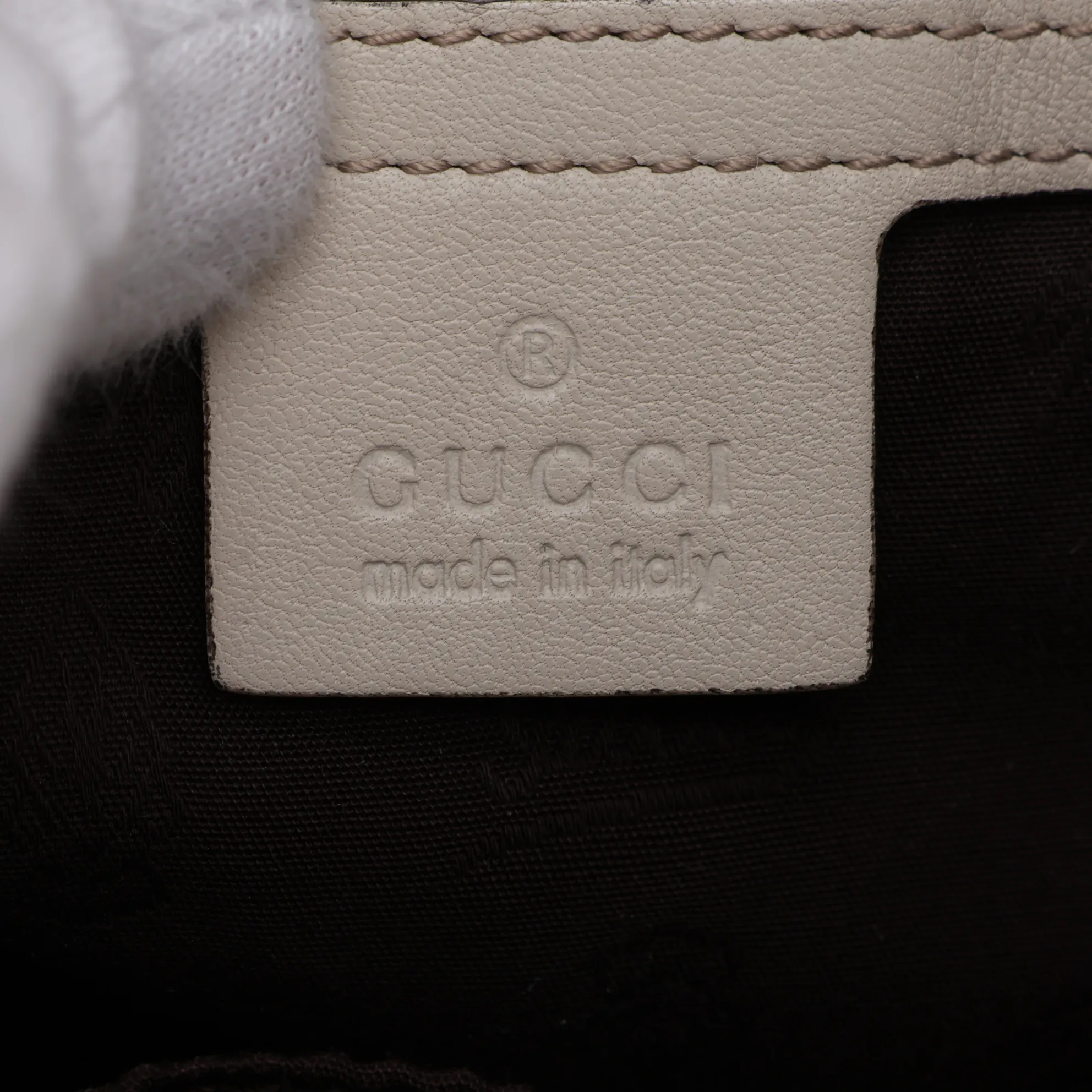 Guccissima Leather Shoulder Bag, Beige, 232962 — view 11