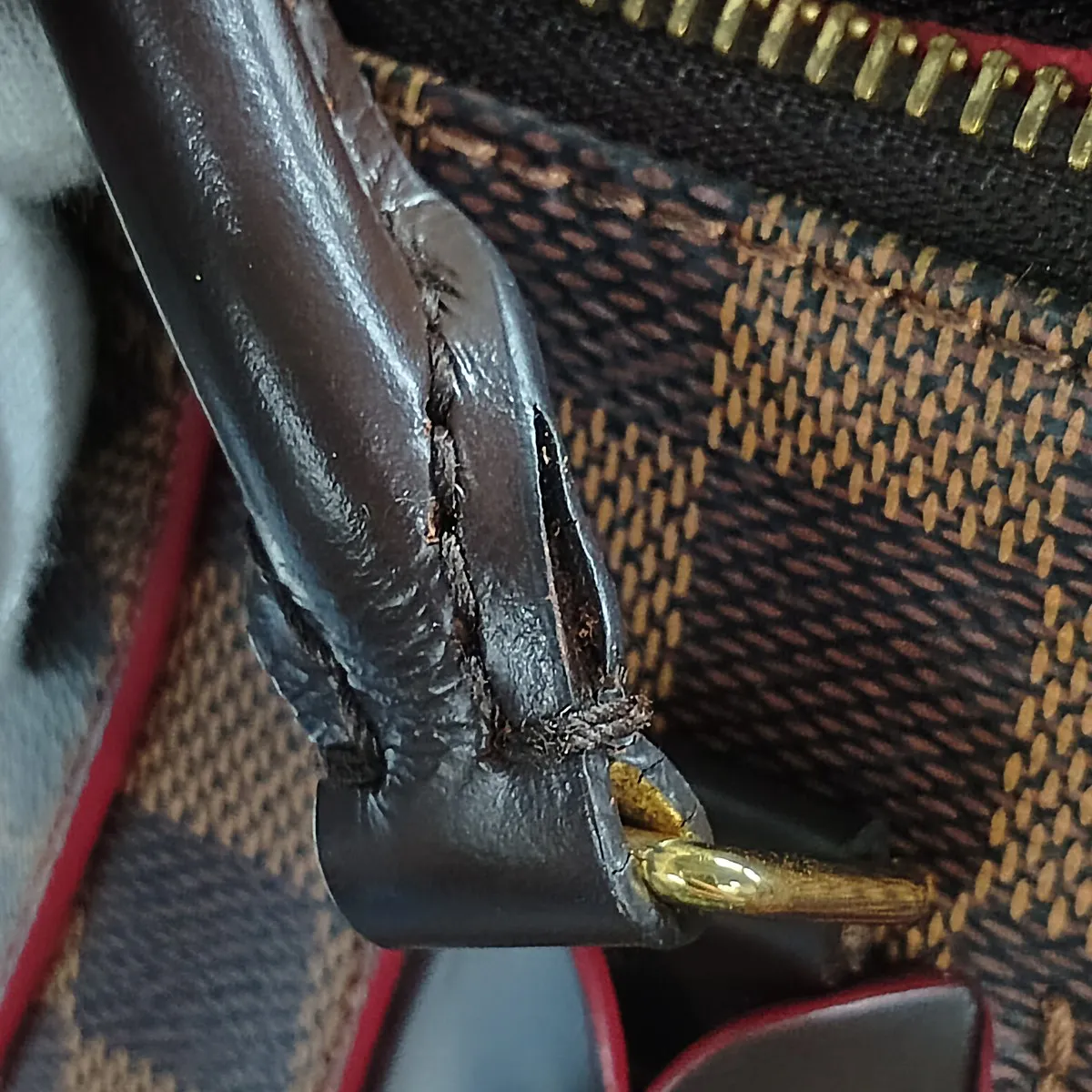 Damier Caïssa Tote MM N41548 FL0116 Brown — view 13