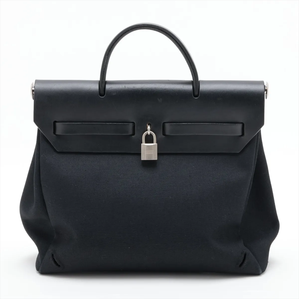 Herbag PM Toile Officier x Vache Hunter Black Silver Hardware G: 2003 — view 2