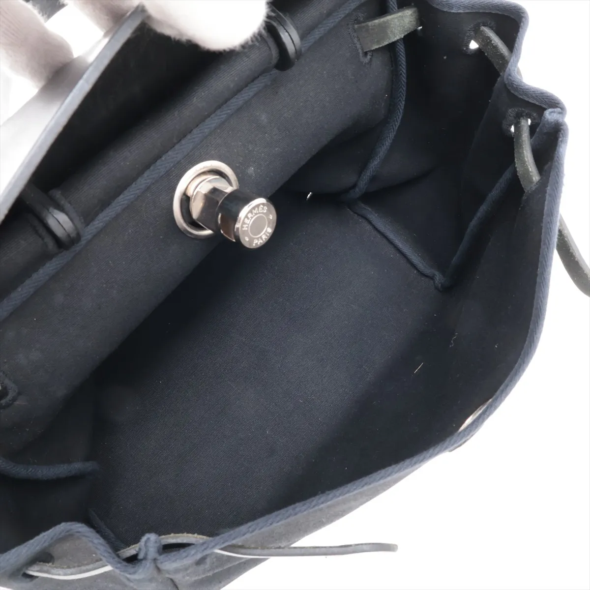 Herbag PM Toile Officier x Vache Hunter Black Silver Hardware G: 2003 — view 7
