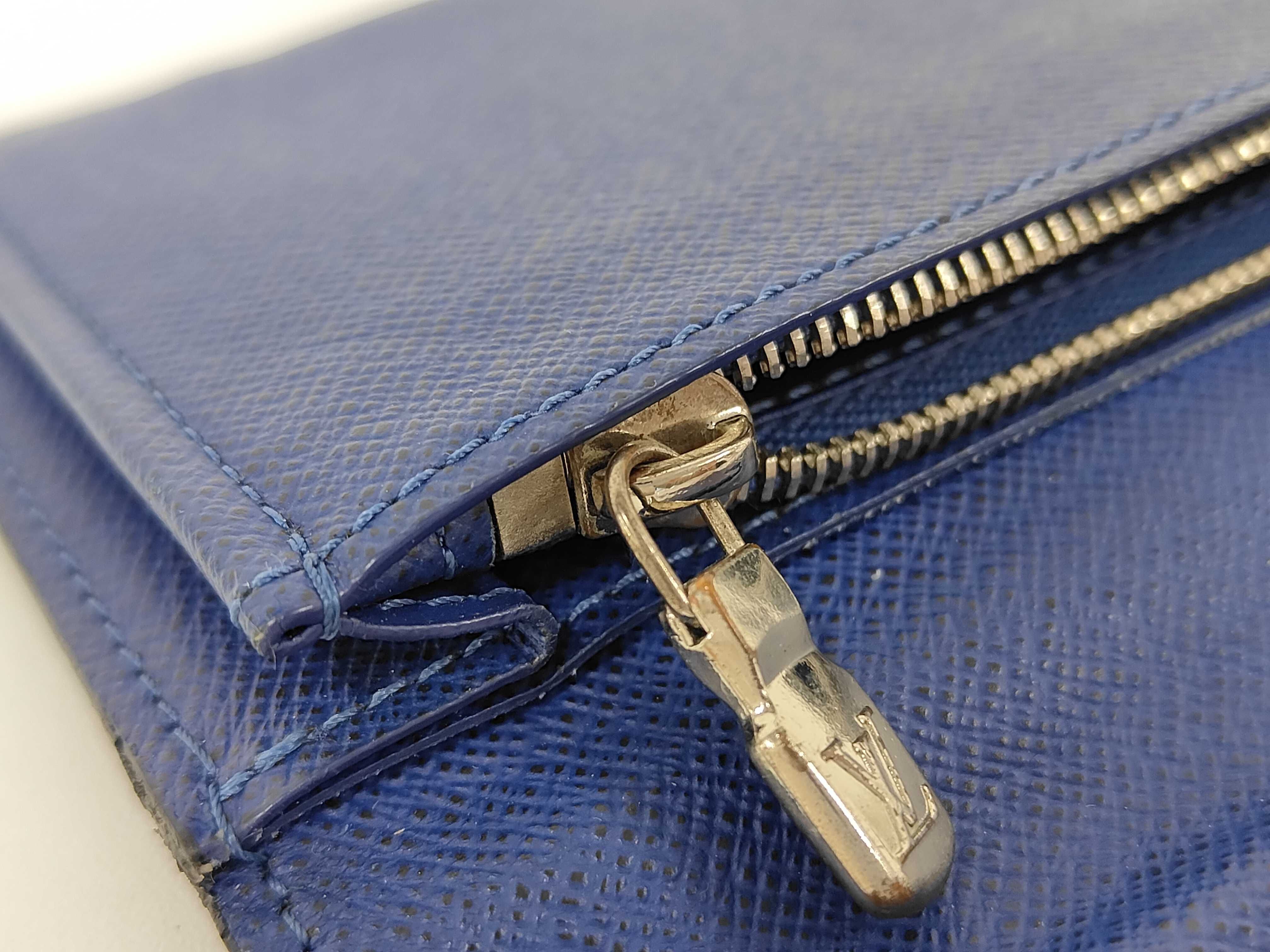 Monogram Louis Vuitton Taigarama Portefeuille Brazza Wallet — view 7