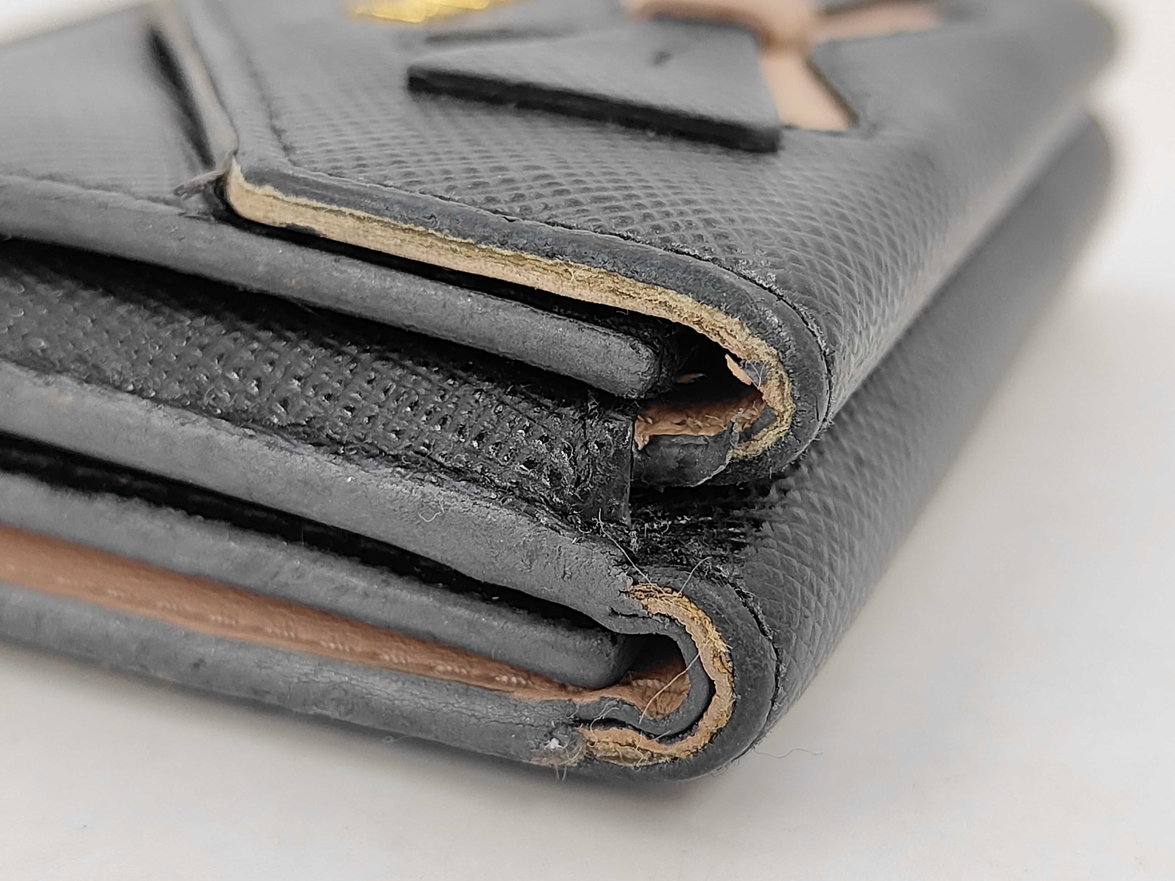 folding wallet Vitello Move ribbon leather wallet — view 3