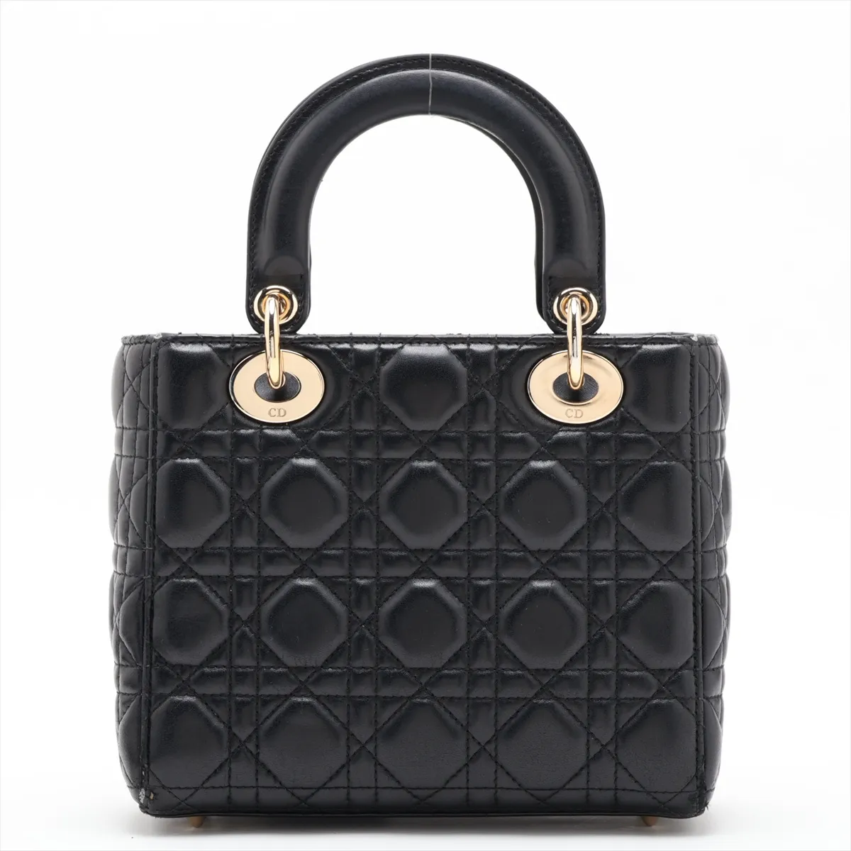 My Lady Dior Leather 2-Way Handbag, Black — view 2