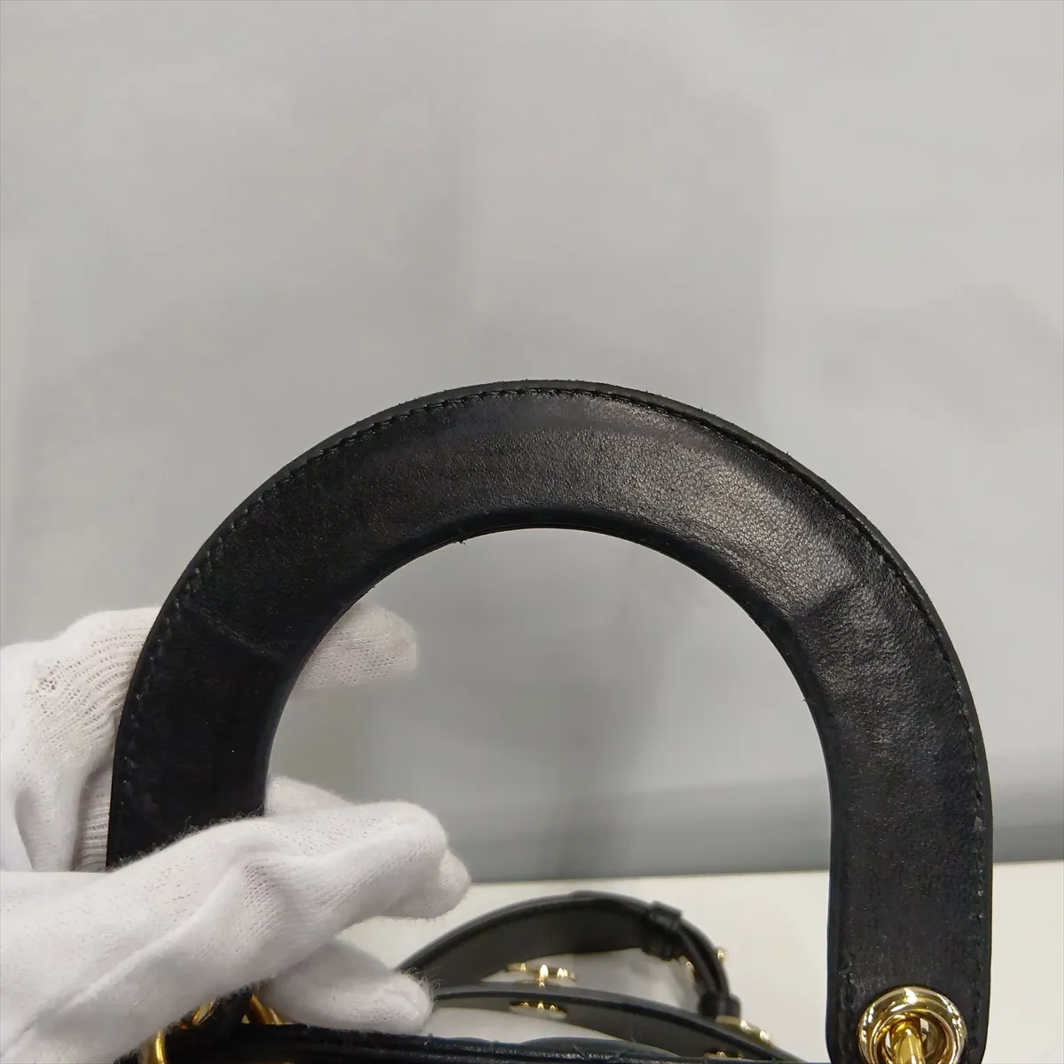 My Lady Dior Leather 2-Way Handbag, Black — view 15