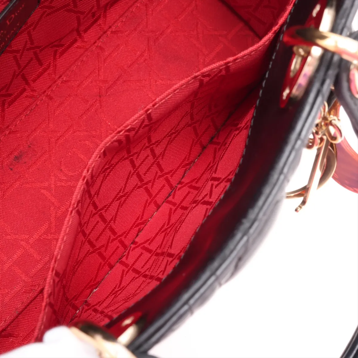 My Lady Dior Leather 2-Way Handbag, Black — view 10