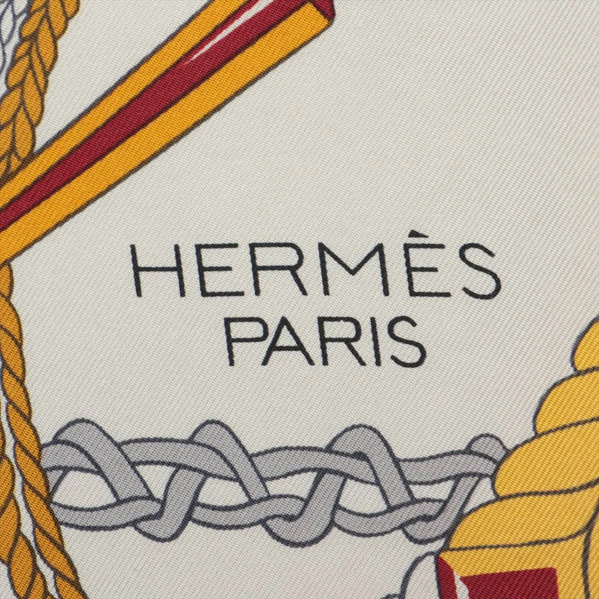 Carre 90 LES TAMBOURS Tambour Drum Scarf Silk Black — view 6