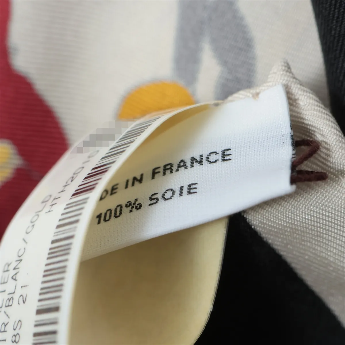 Carre 90 LES TAMBOURS Tambour Drum Scarf Silk Black — view 7