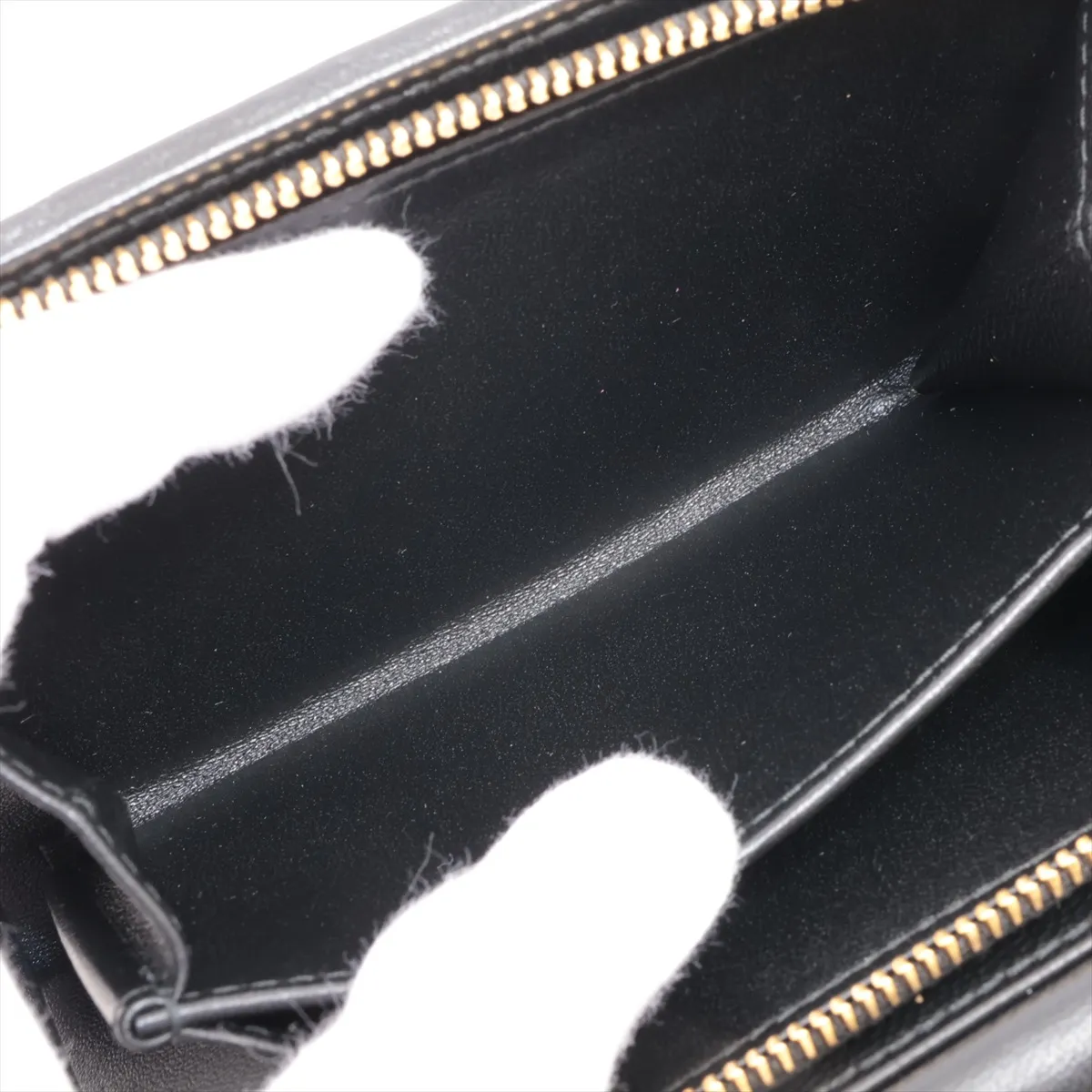 Matelasse 5ML225 Leather Compact Wallet Black — view 7