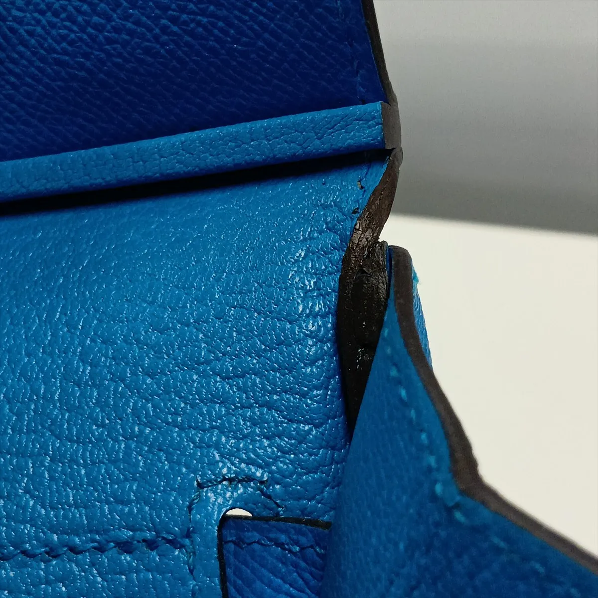 [Individually packaged] Hermes Birkin 30 Letournée Veau Epsom Blue Zanzibar Silver Hardware A: 2017 — view 12