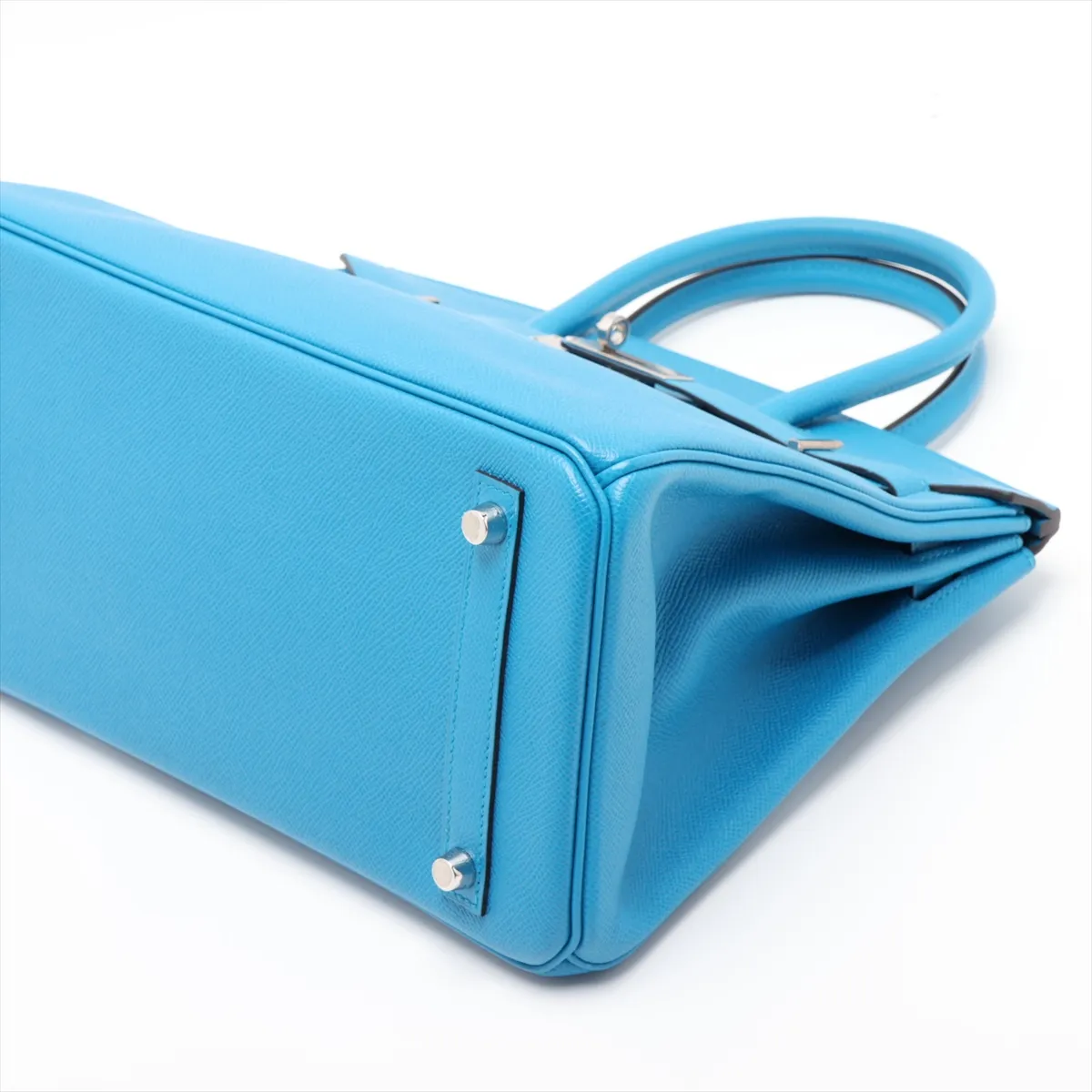 [Individually packaged] Hermes Birkin 30 Letournée Veau Epsom Blue Zanzibar Silver Hardware A: 2017 — view 3