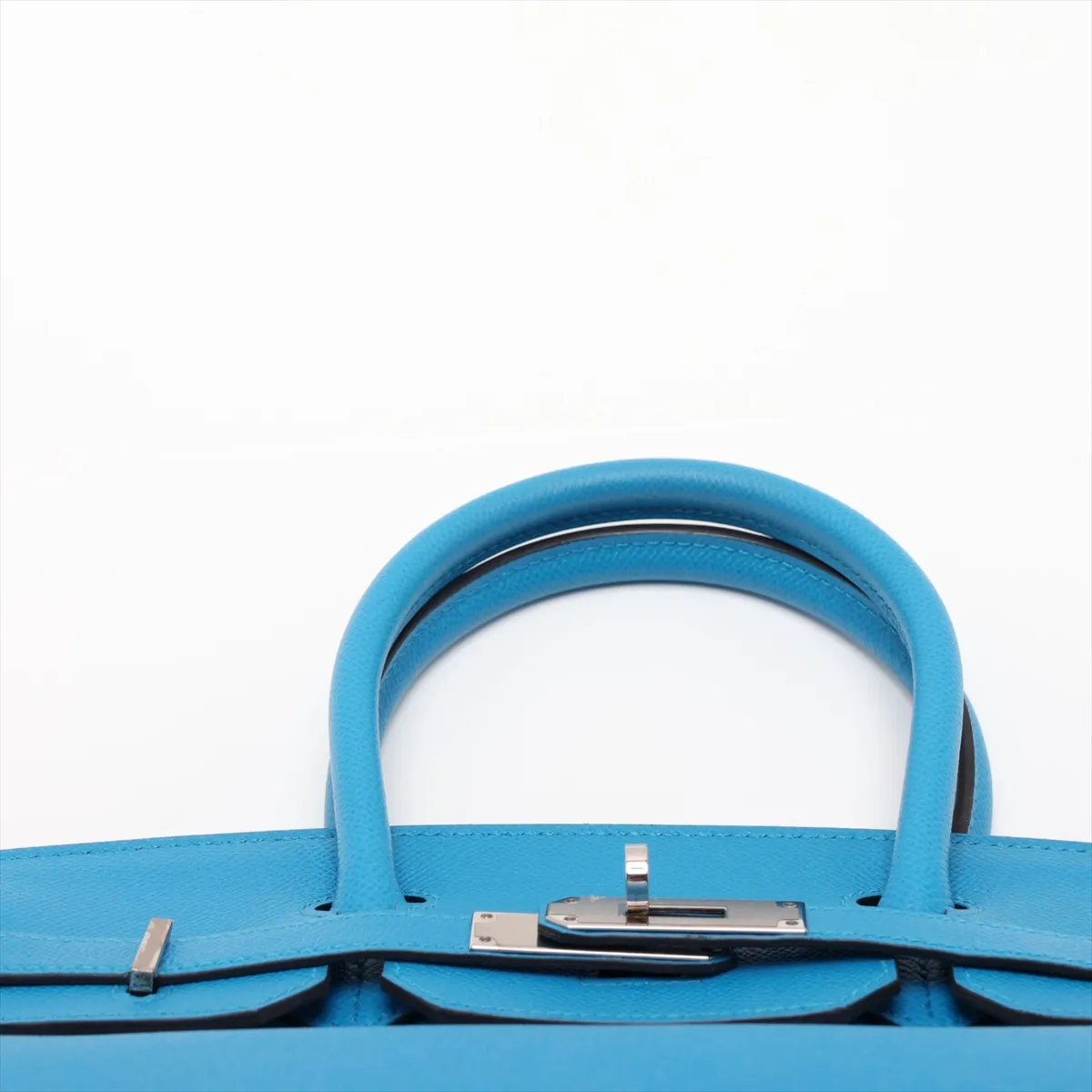 [Individually packaged] Hermes Birkin 30 Letournée Veau Epsom Blue Zanzibar Silver Hardware A: 2017 — view 6