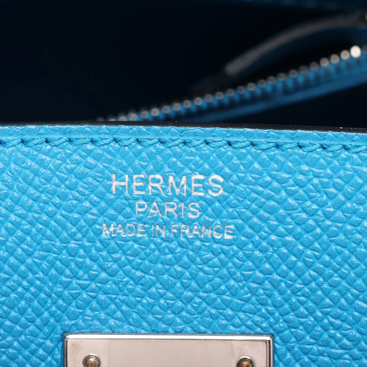 [Individually packaged] Hermes Birkin 30 Letournée Veau Epsom Blue Zanzibar Silver Hardware A: 2017 — view 10