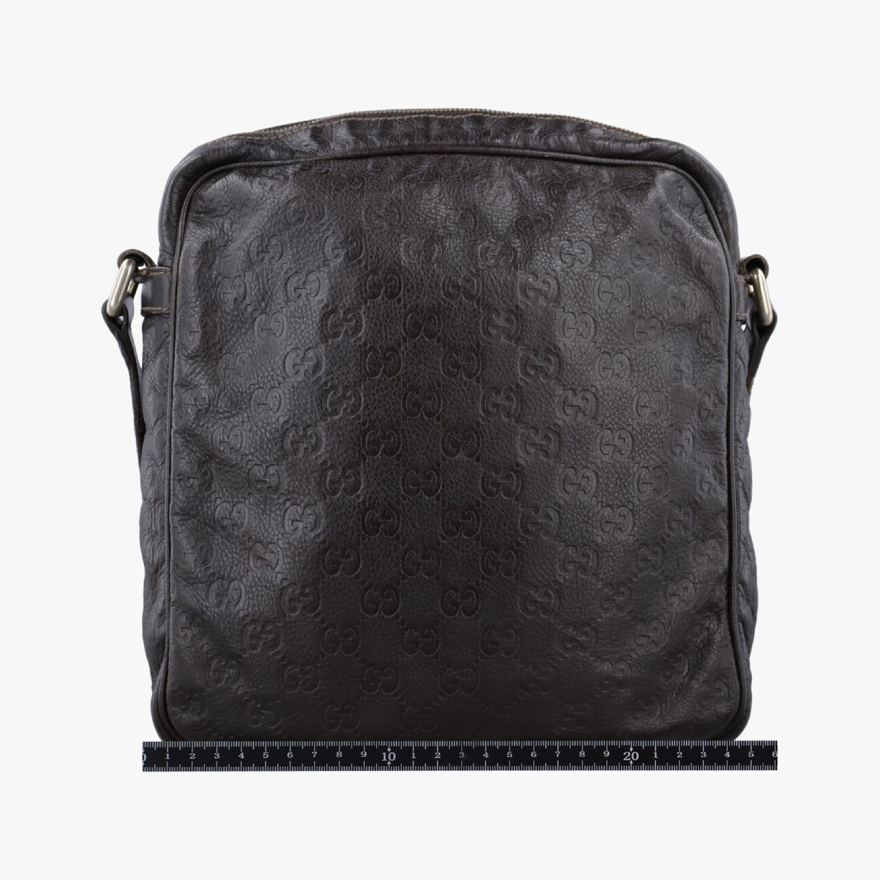 Guccissima Messenger Bag, Brown Leather, 201448 D5479025 Shoulder Bag — view 2