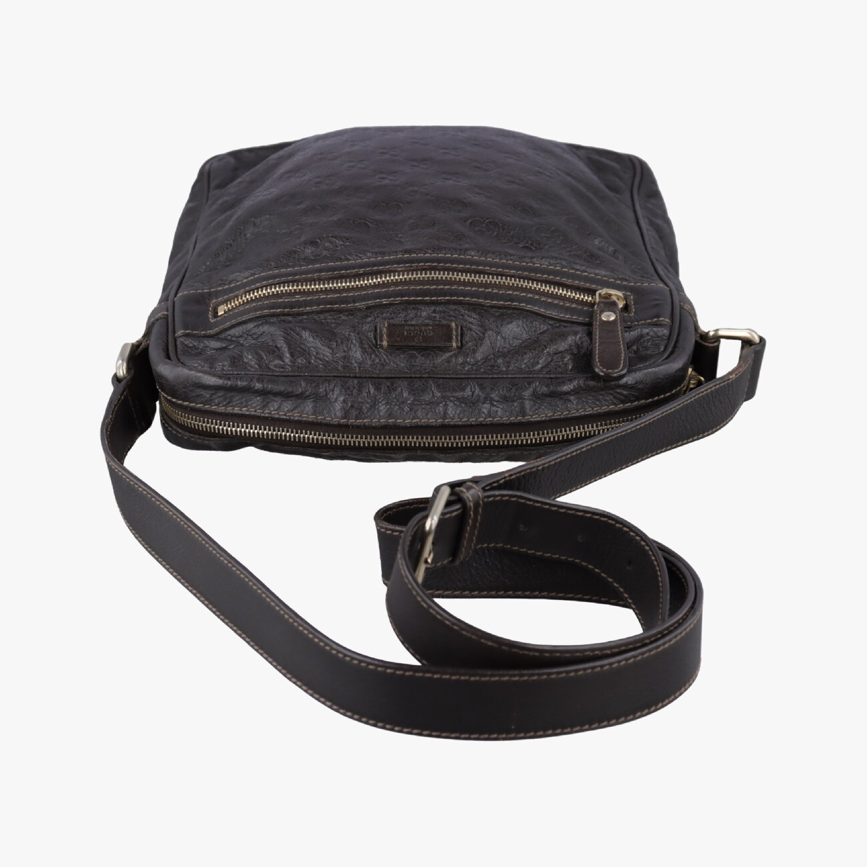 Guccissima Messenger Bag, Brown Leather, 201448 D5479025 Shoulder Bag — view 5