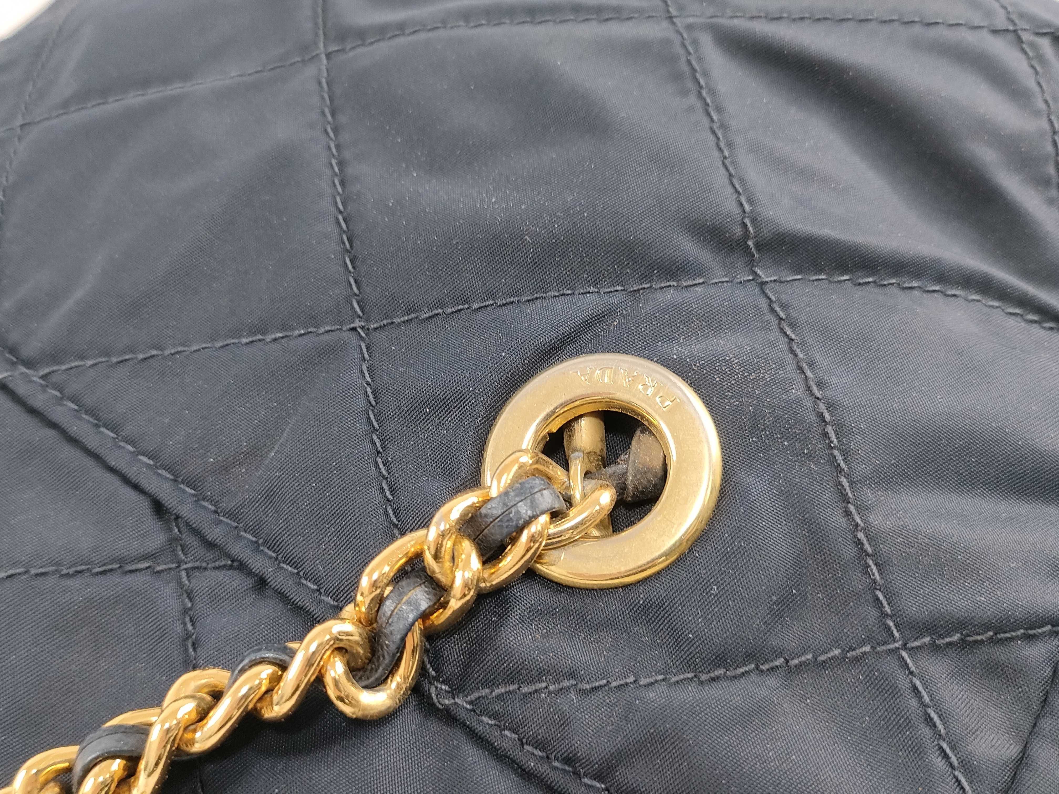 Nylon Chain Tote Shoulder Bag — view 7