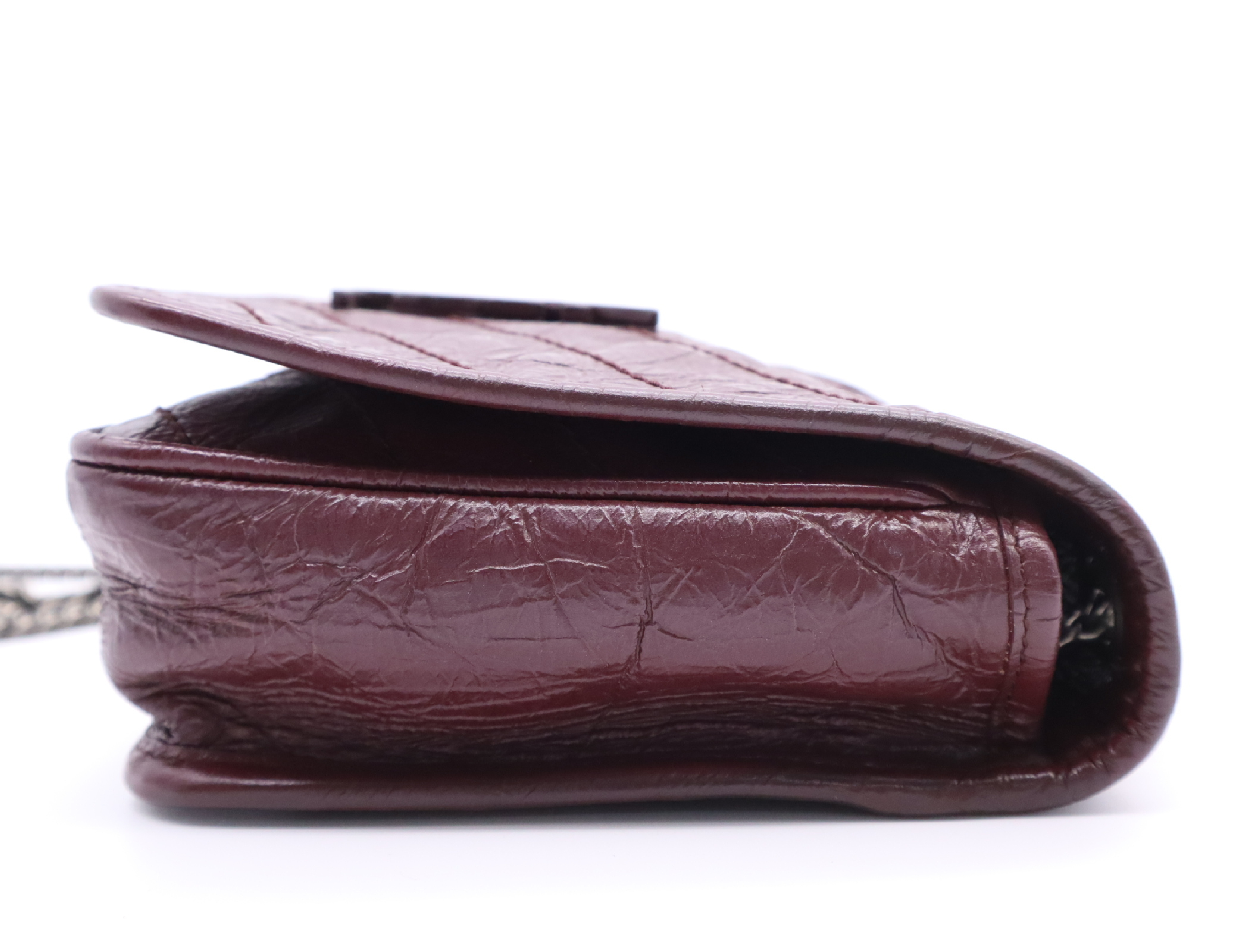 498883 Leather Niki Chain Shoulder Bag, Bordeaux Shoulder Bag — view 5