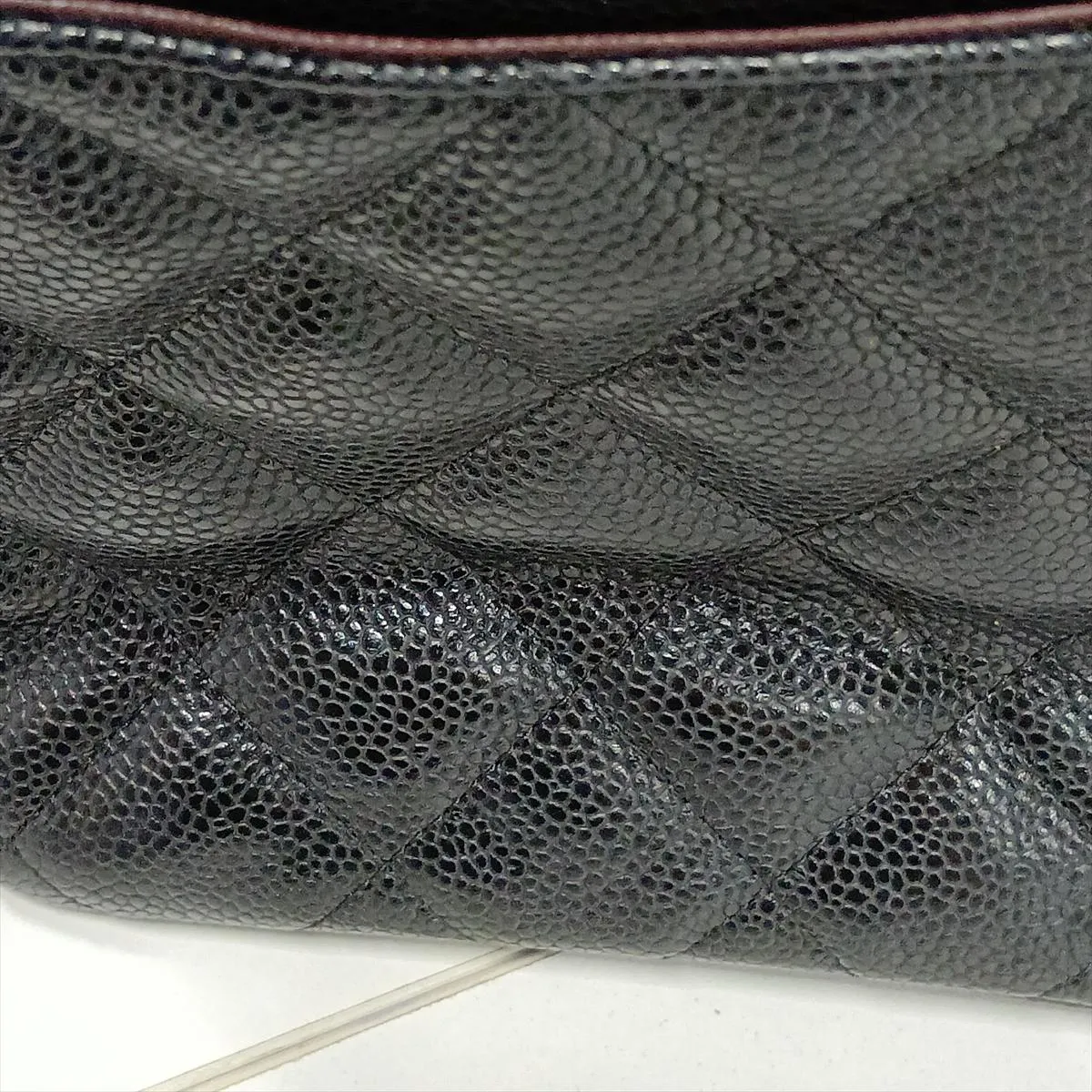 [Individually packaged] Chanel Large Matelassé 30 Caviar Skin Double Flap Double Chain Bag, Black, Silver Hardware, A58600 — view 15
