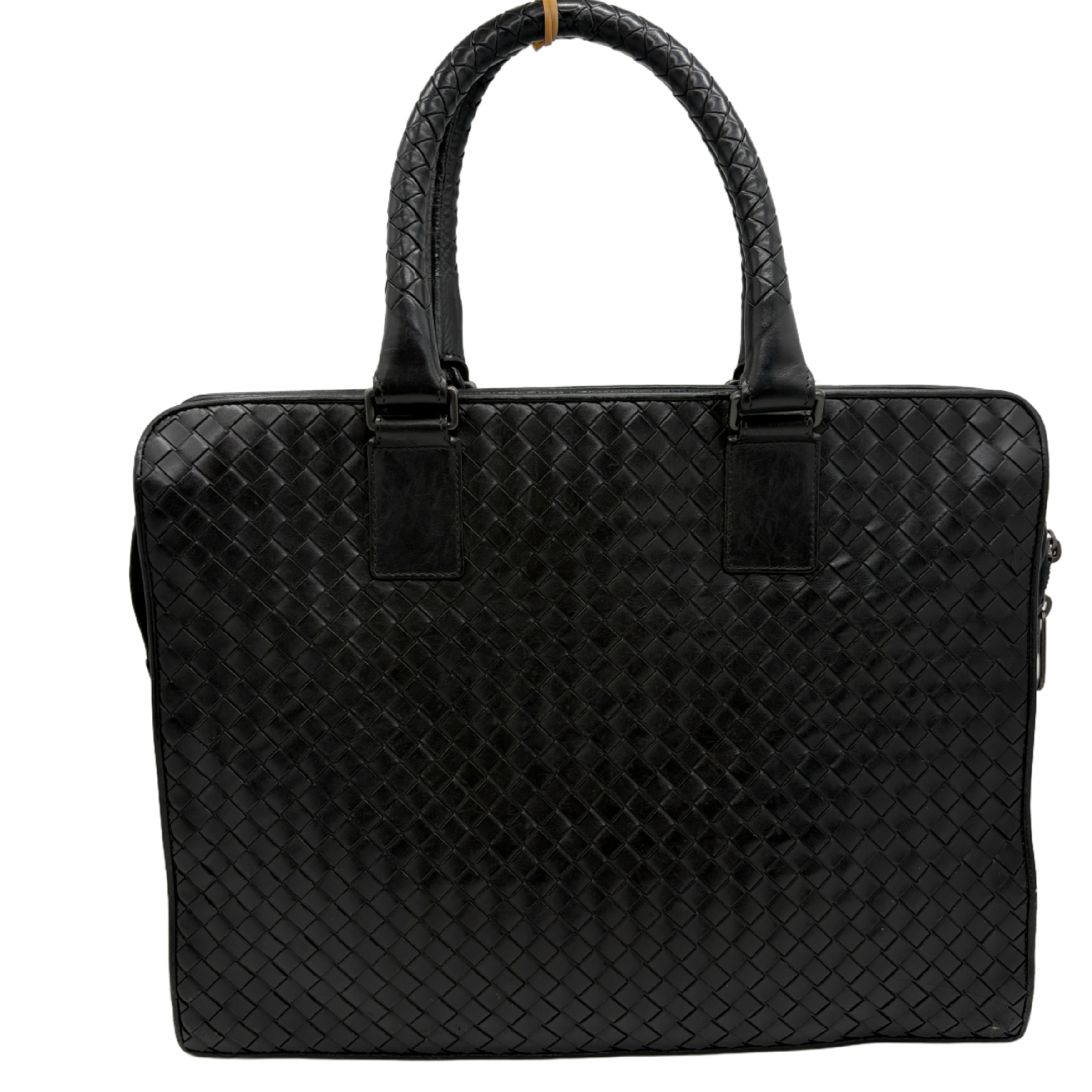 Intrecciato Leather Business Bag — view 2