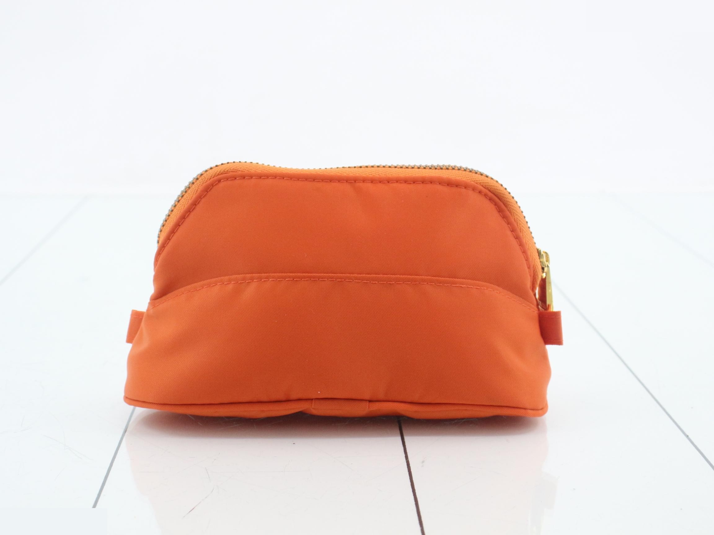 pouch, circle logo, orange — view 2