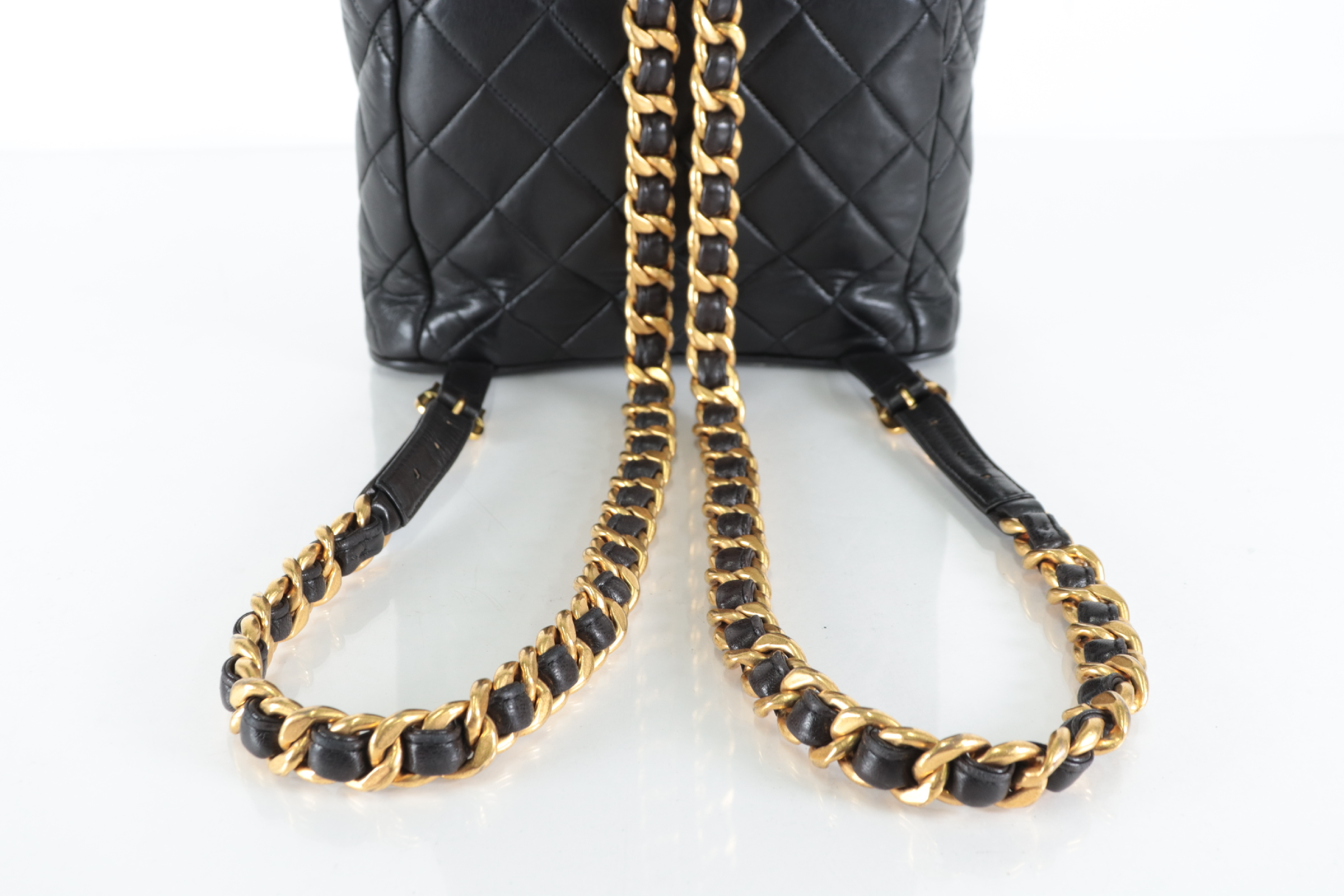 Lambskin Double Turnlock Chain Backpack (Series 4) — view 2