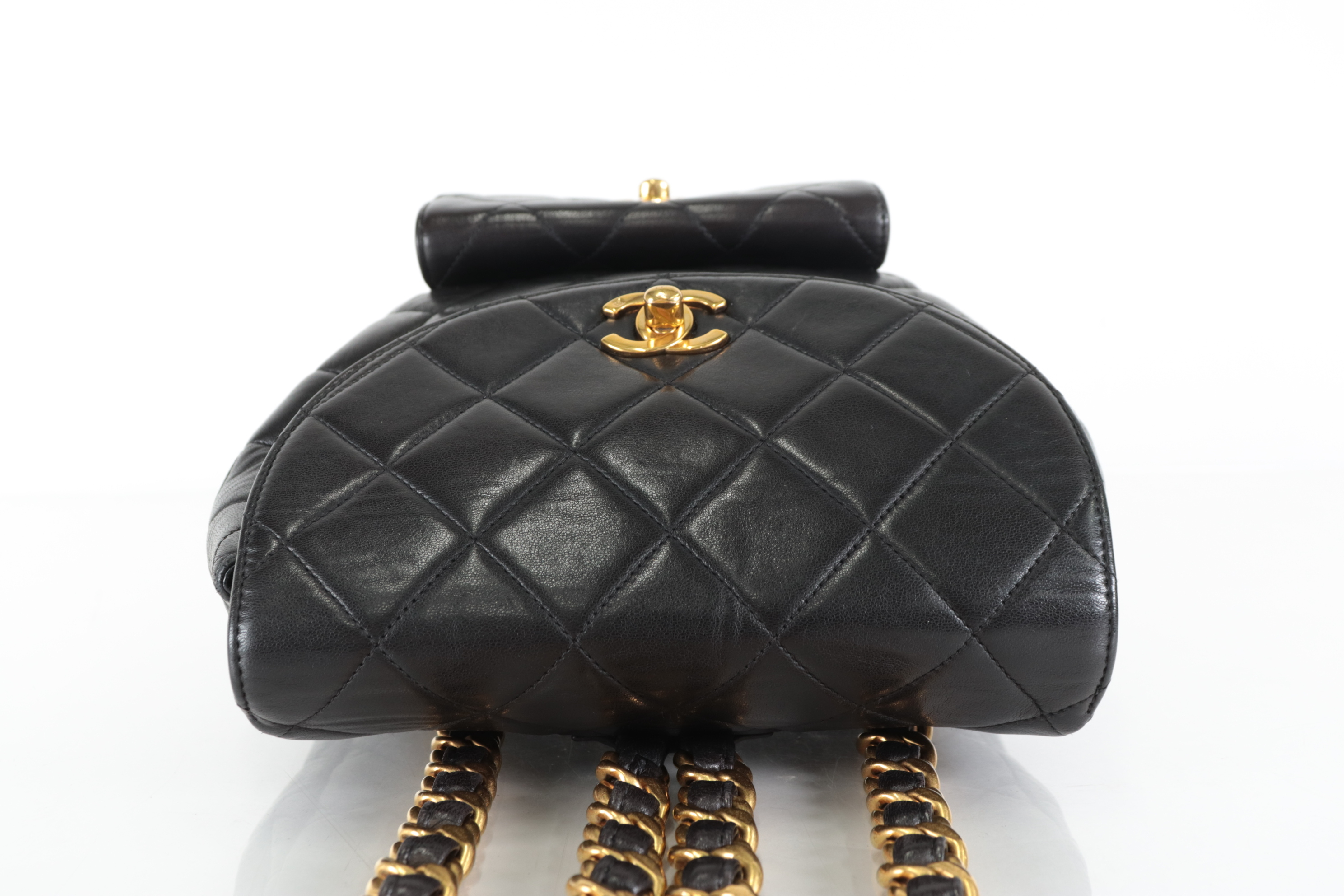 Lambskin Double Turnlock Chain Backpack (Series 4) — view 6