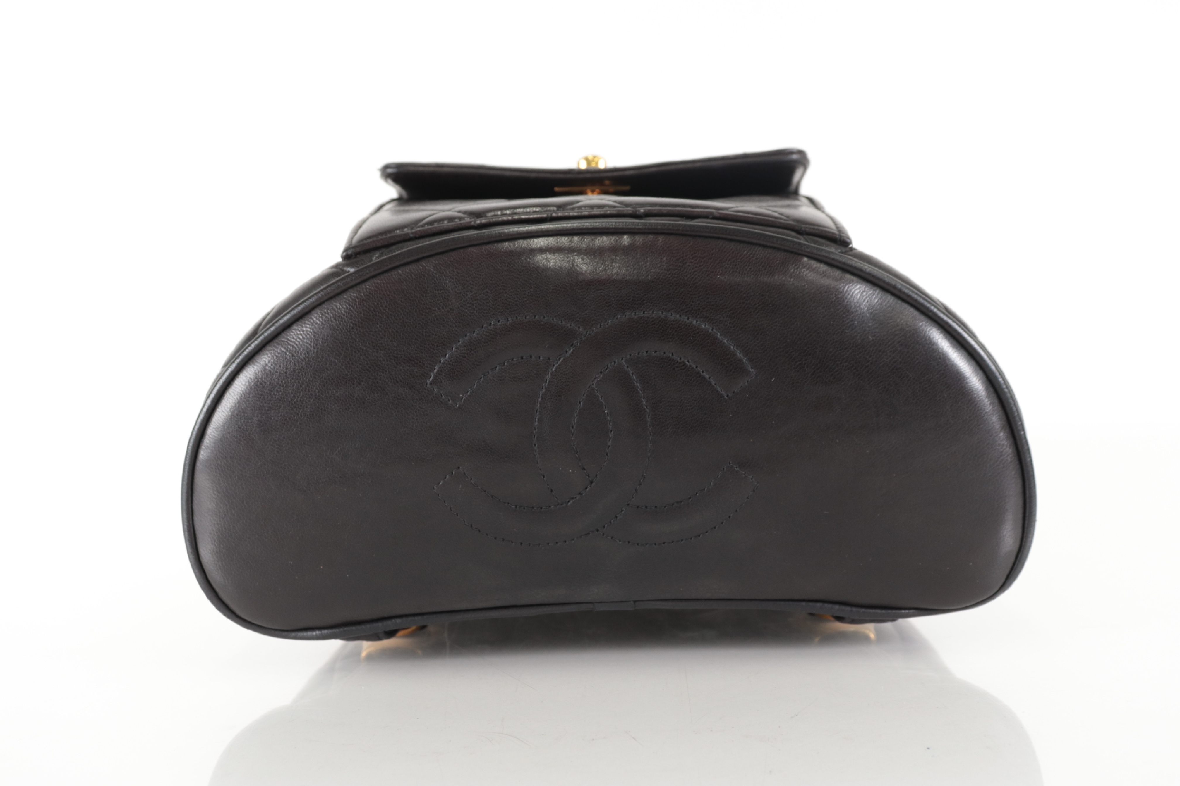 Lambskin Double Turnlock Chain Backpack (Series 4) — view 7