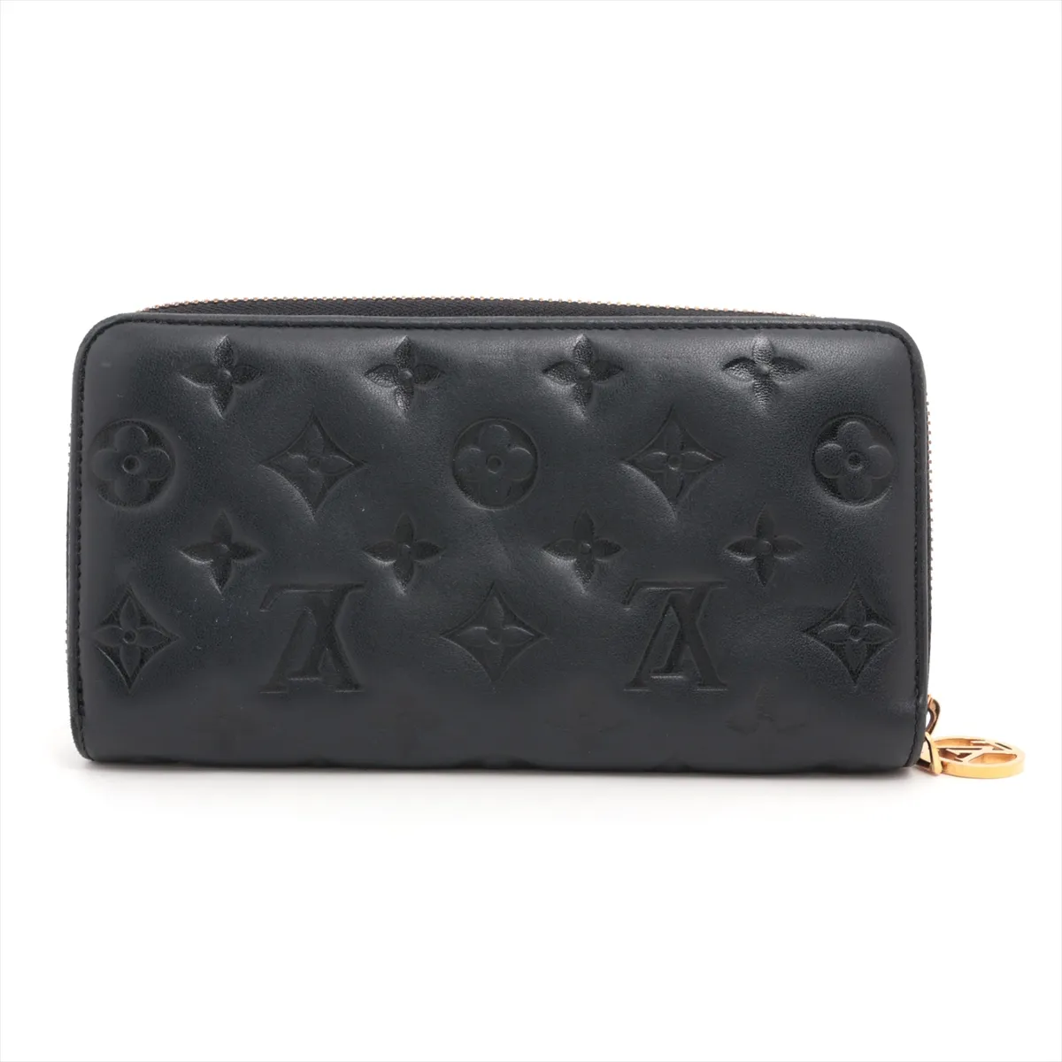 Monogram Embossed Zippy Wallet M81510, Serial Number Unknown, Noir (Black), Round Zip Wallet — view 2