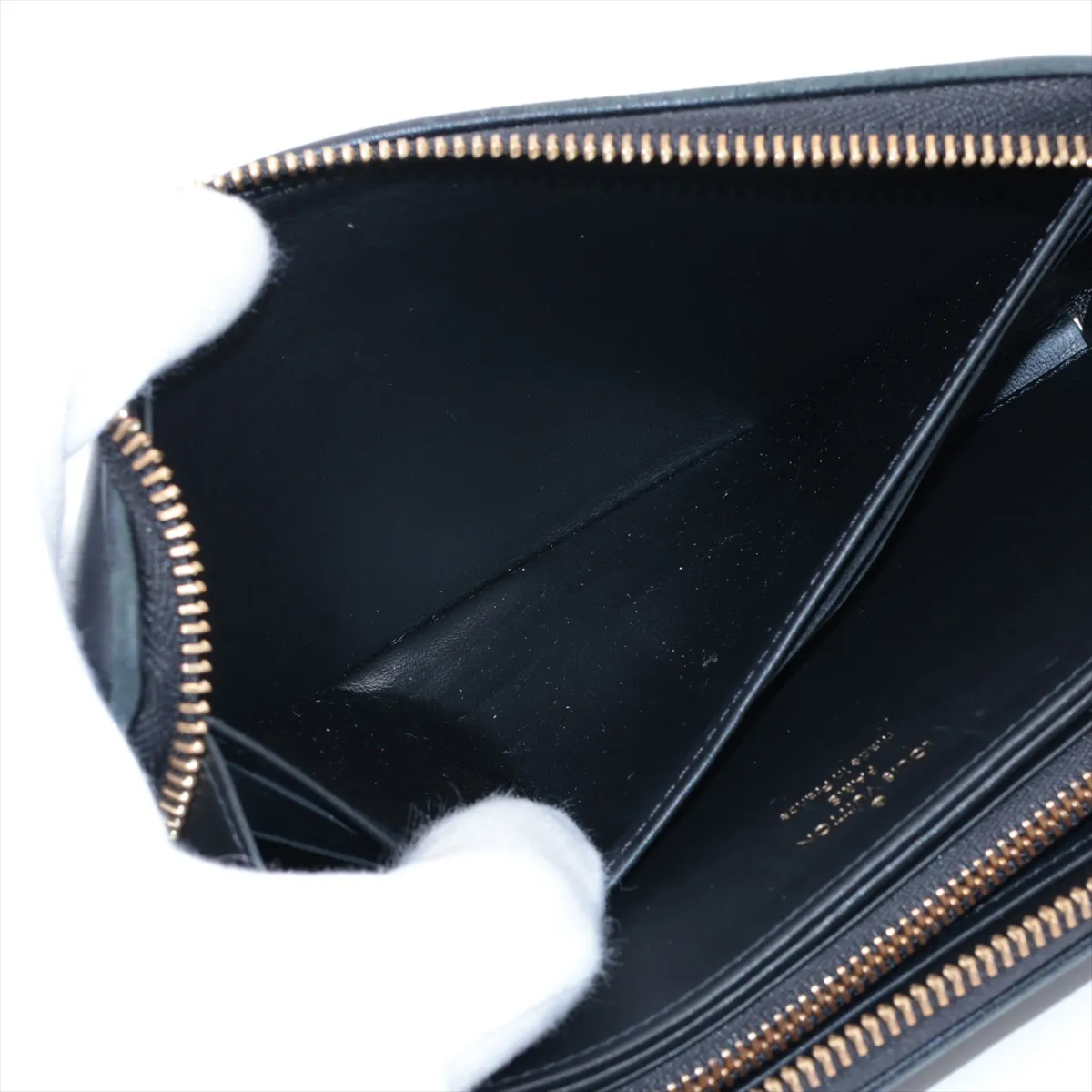 Monogram Embossed Zippy Wallet M81510, Serial Number Unknown, Noir (Black), Round Zip Wallet — view 4