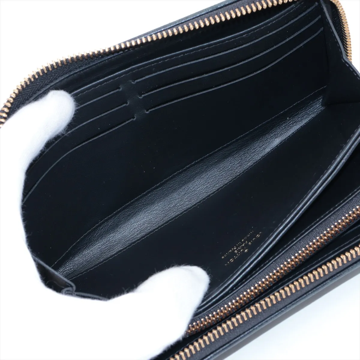 Monogram Embossed Zippy Wallet M81510, Serial Number Unknown, Noir (Black), Round Zip Wallet — view 5