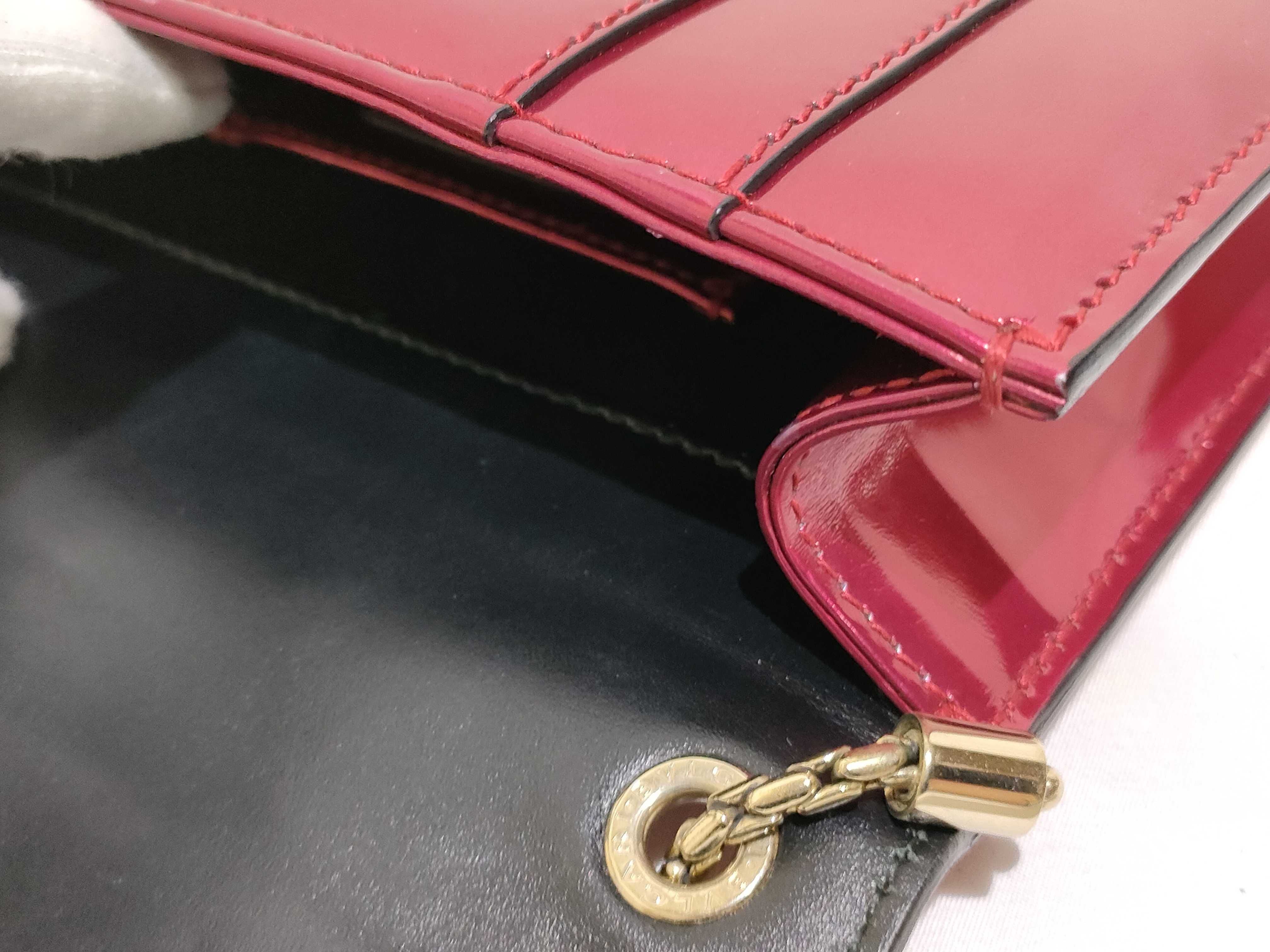 Bulgari Chain Shoulder Bag Patent Shoulder Bag — view 13