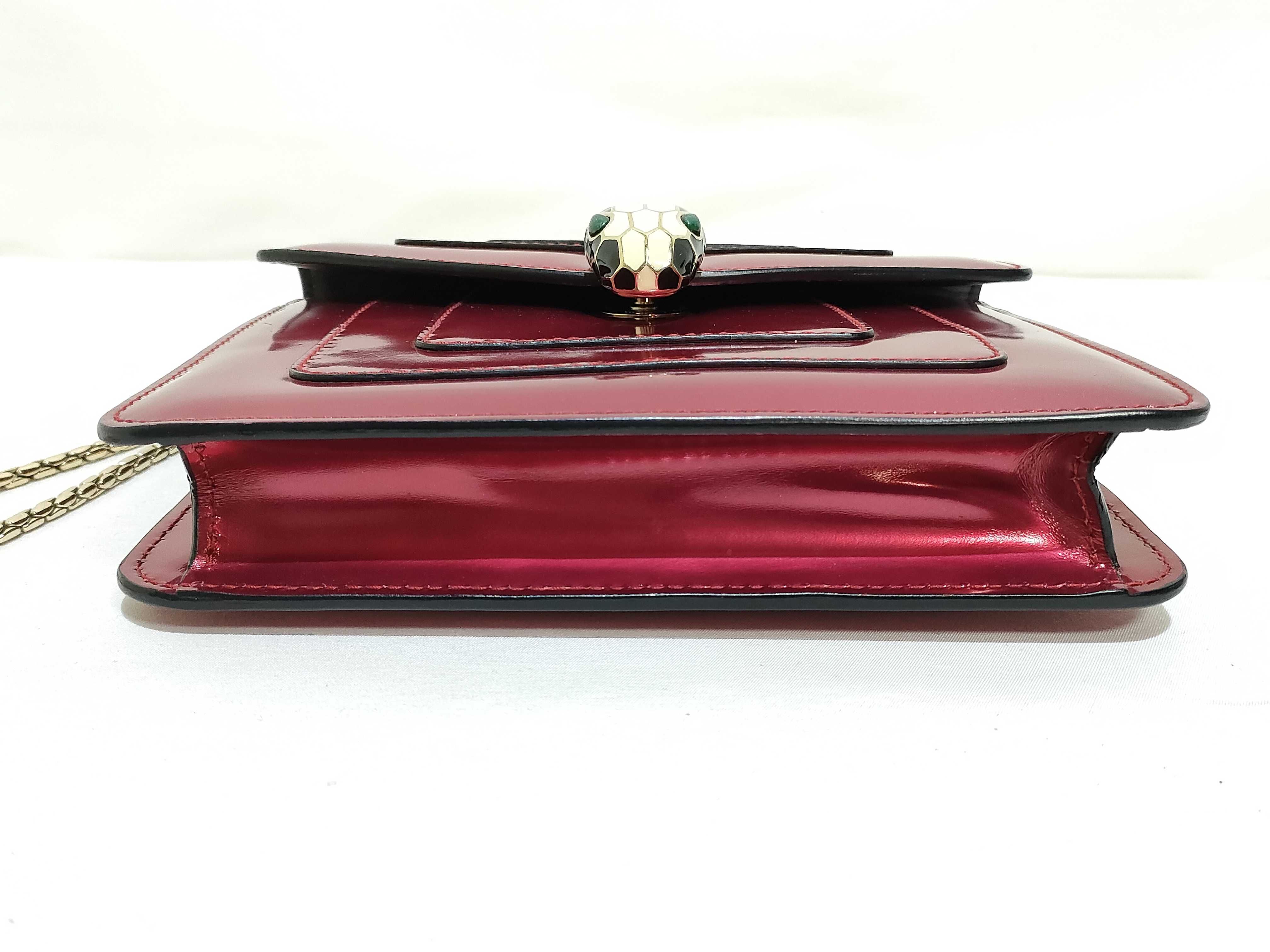 Bulgari Chain Shoulder Bag Patent Shoulder Bag — view 7